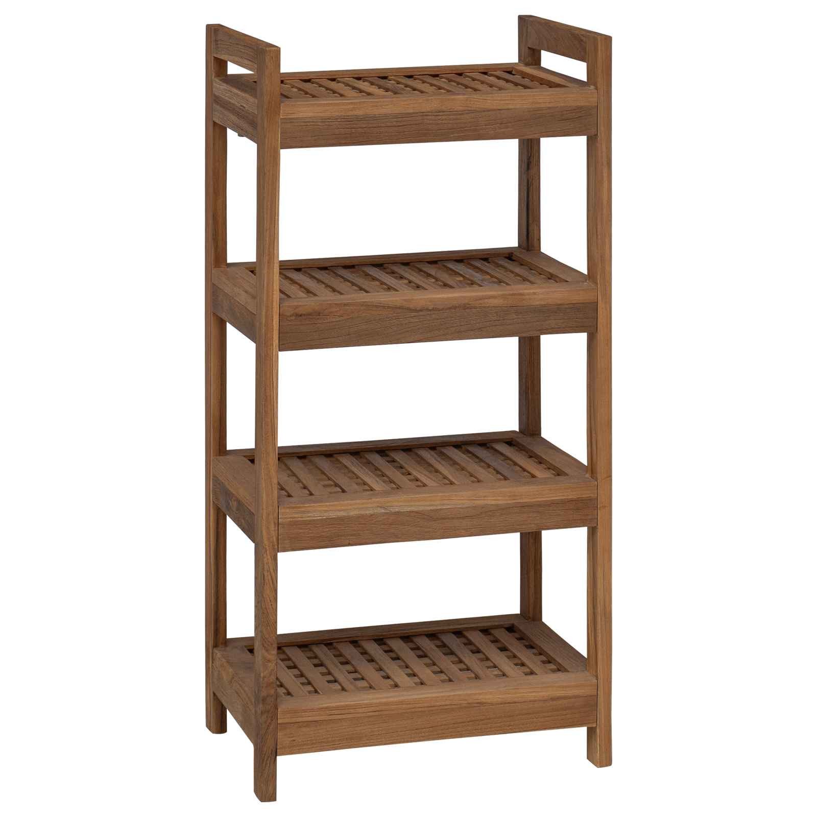 vidaXL Badezimmerspiegelschrank Badregal Natur 45 x 30 x 97 cm Massivholz (1-St)