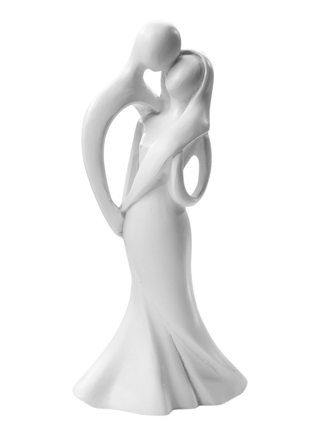 HobbyFun Dekofigur CREApop® Hochzeitspaar, modern Weiß 10cm, stehend II