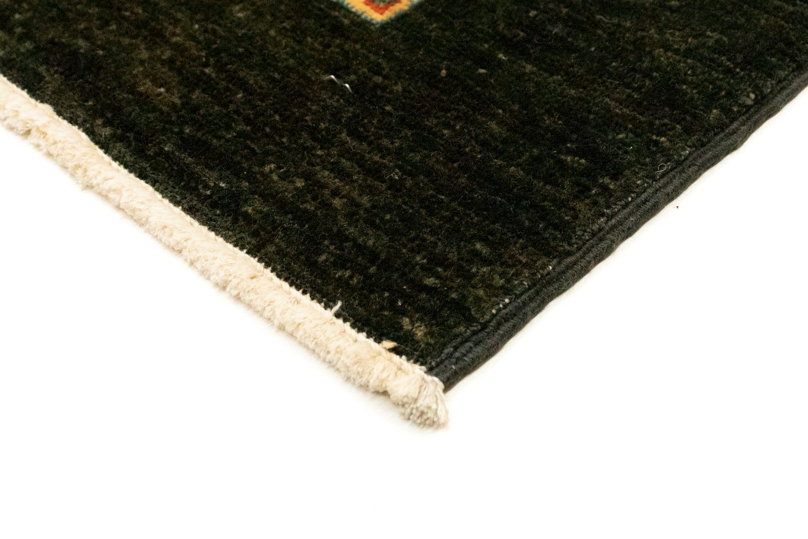 morgenland, Teppich Höhe: Bachtiari handgeknüpft schwarz, 8 mm Wollteppich rechteckig,