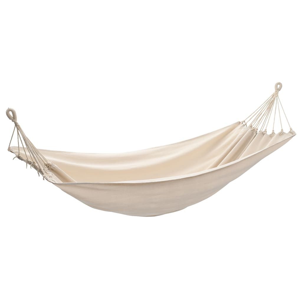 vidaXL Hängematte Hängematte 260x150 cm Creme (1 St)