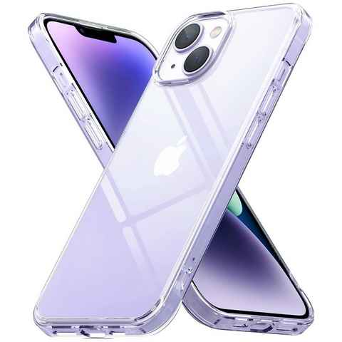 CoolGadget Handyhülle Transparent Ultra Slim Case für Apple iPhone 14 6,1 Zoll, Silikon Hülle Dünne Schutzhülle für iPhone 14 Hülle