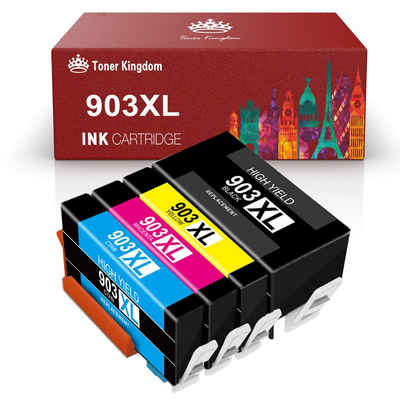 Toner Kingdom Kompatible für HP 903 903xl Officejet 6950 6962 Tintenpatrone (4-tlg)