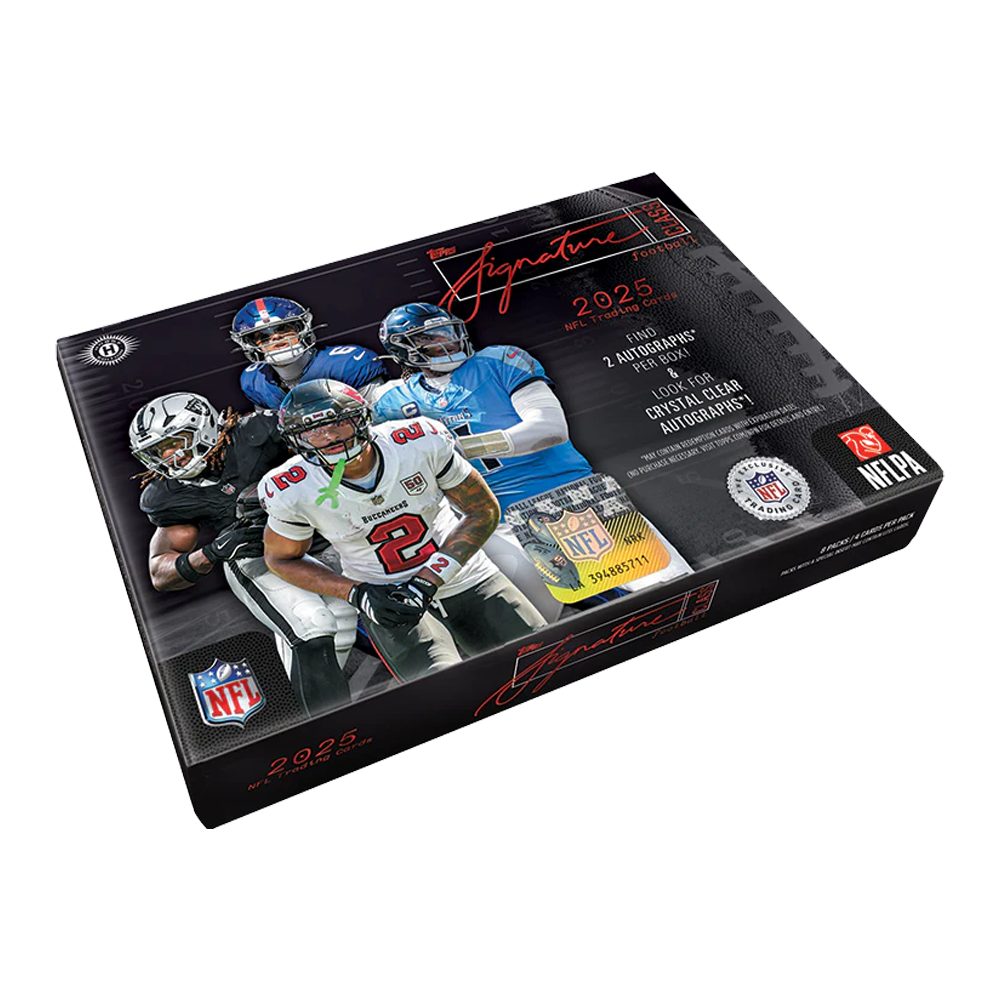 Topps Sammelkarte Topps NFL Signature Class 2025 Jumbo Box Englisch