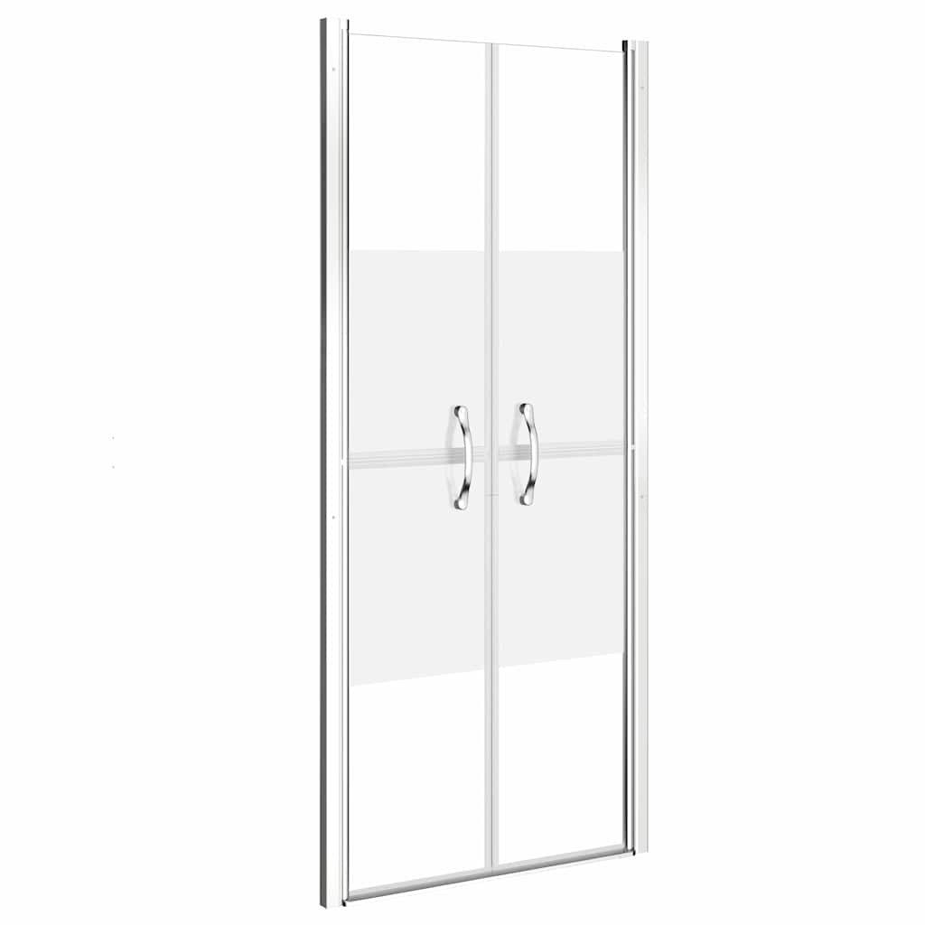 vidaXL Duschwand Duschtür Halbmatt ESG 76x190 cm
