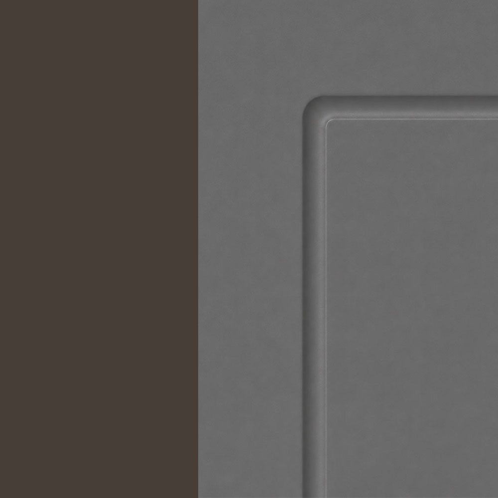 Feldmann-Wohnen Unterschrank Kvantum (Tür, Korbauszug, Schienensystem, Soft-Close-Funktion, 1-St., Fronten mit dekorativen Fräsungen und leicht abgerundeten Eck – Bild 2 von 5