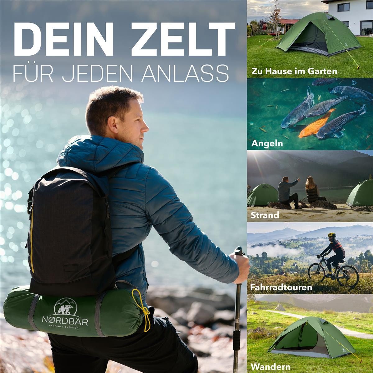 Nordbär Kuppelzelt NORDBÄR® Zelt ultraleicht & wasserdicht