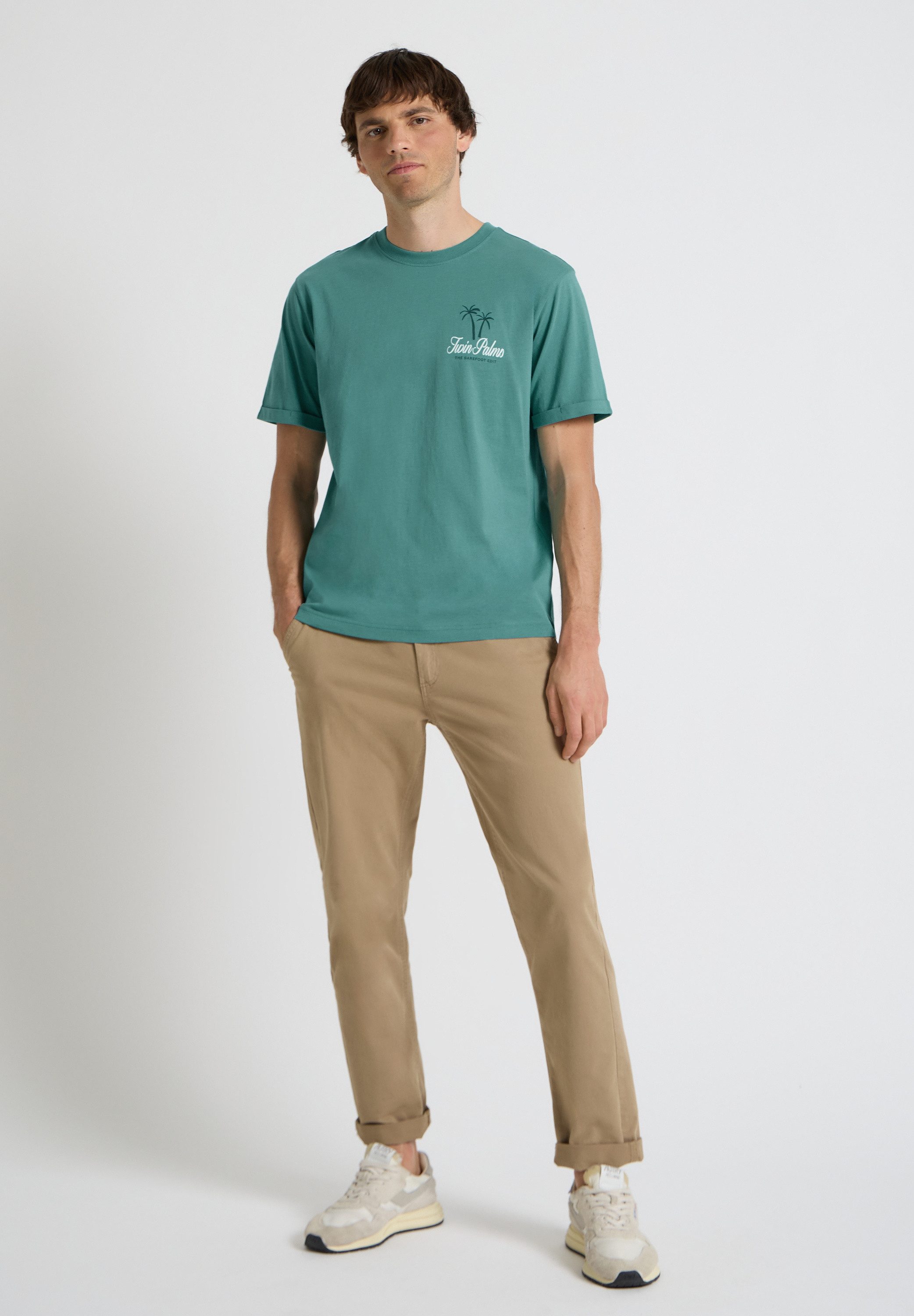 STREET ONE MEN Langarmshirt aus reiner Baumwolle