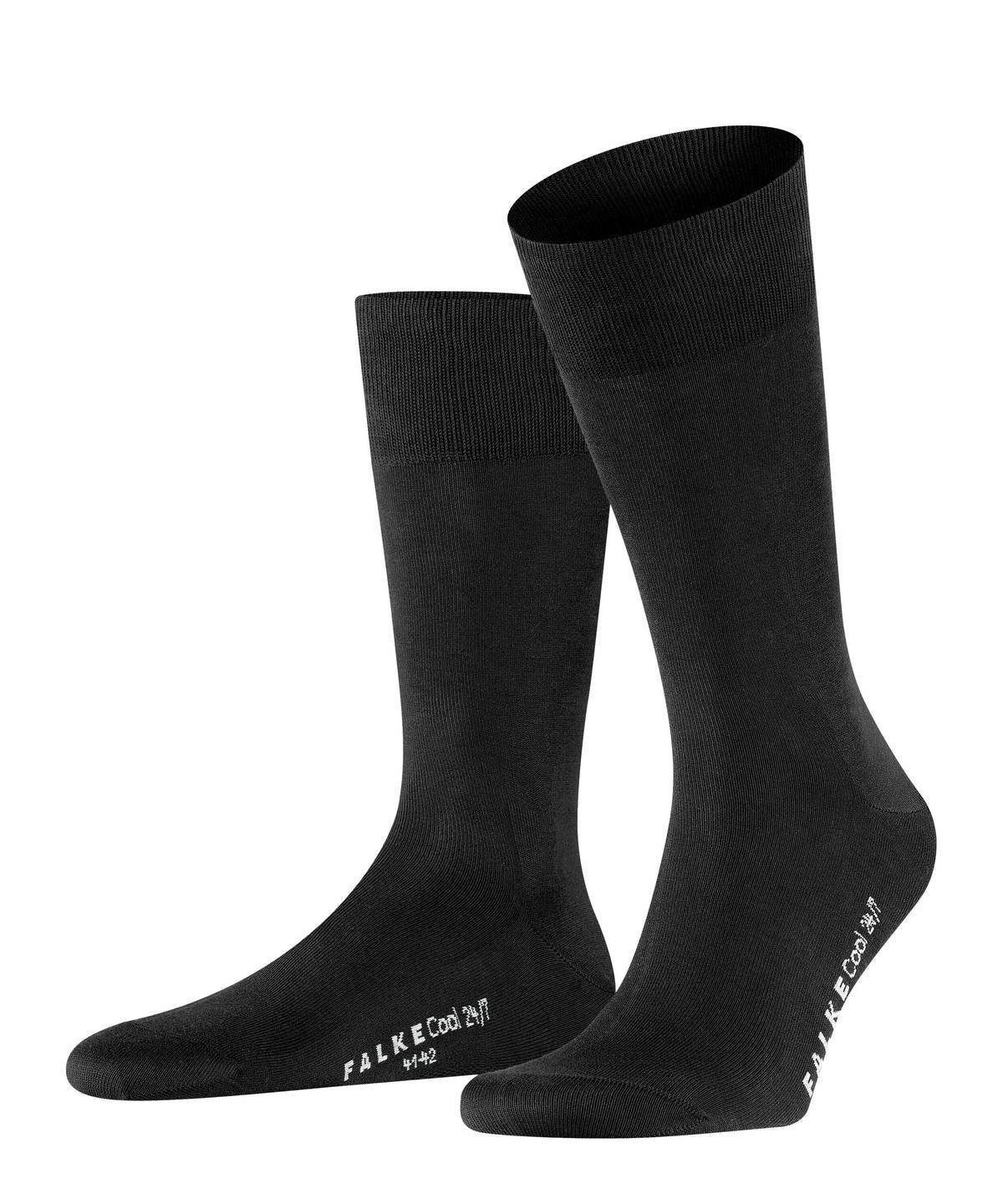 FALKE Kurzsocken Herren Socken Businessstrumpf "Cool 24/7" Schwarz