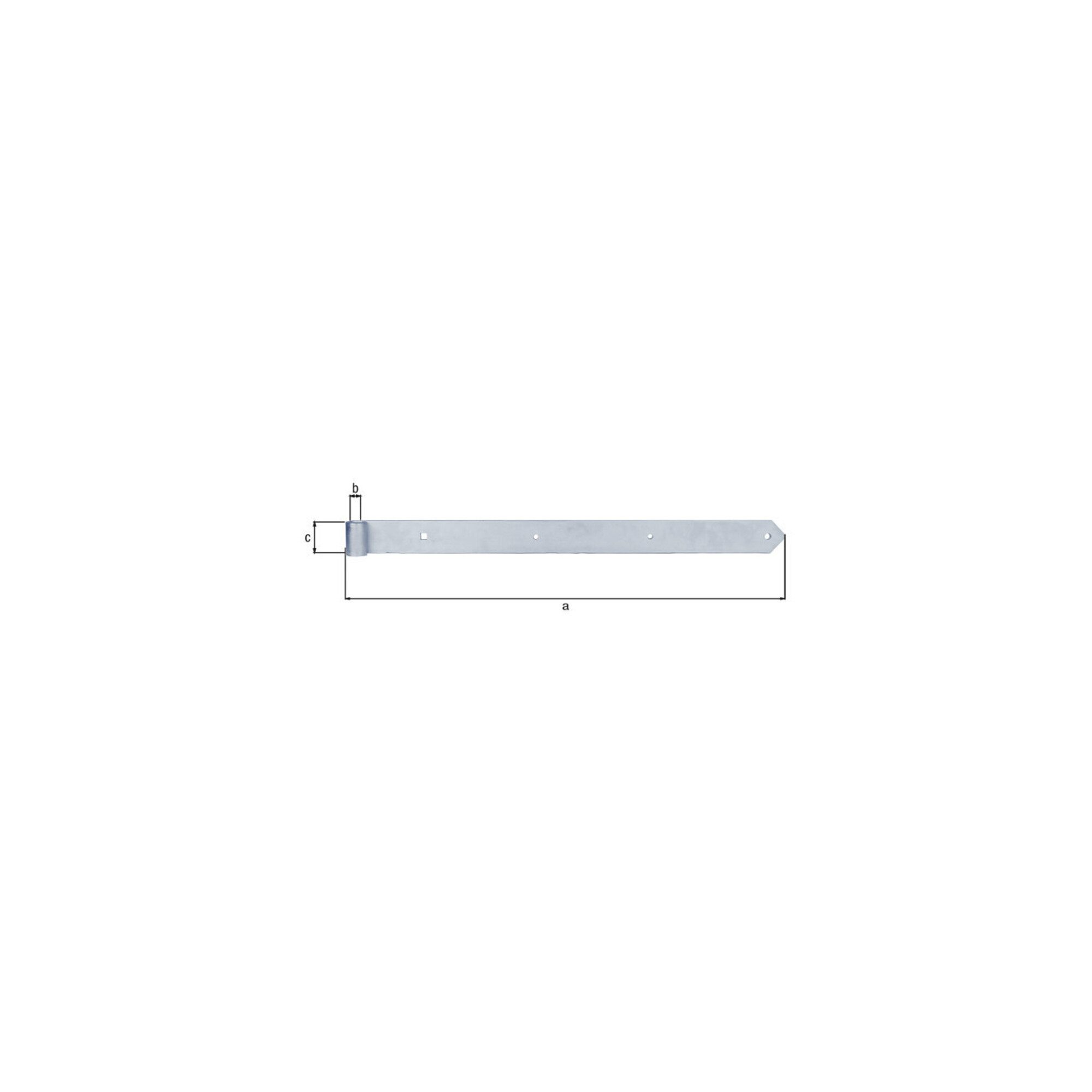Alberts Tauchpumpe Ladenband L.800x20x60mm S.8mm STA galv.verz.d.pass.D.20mm rd GAH
