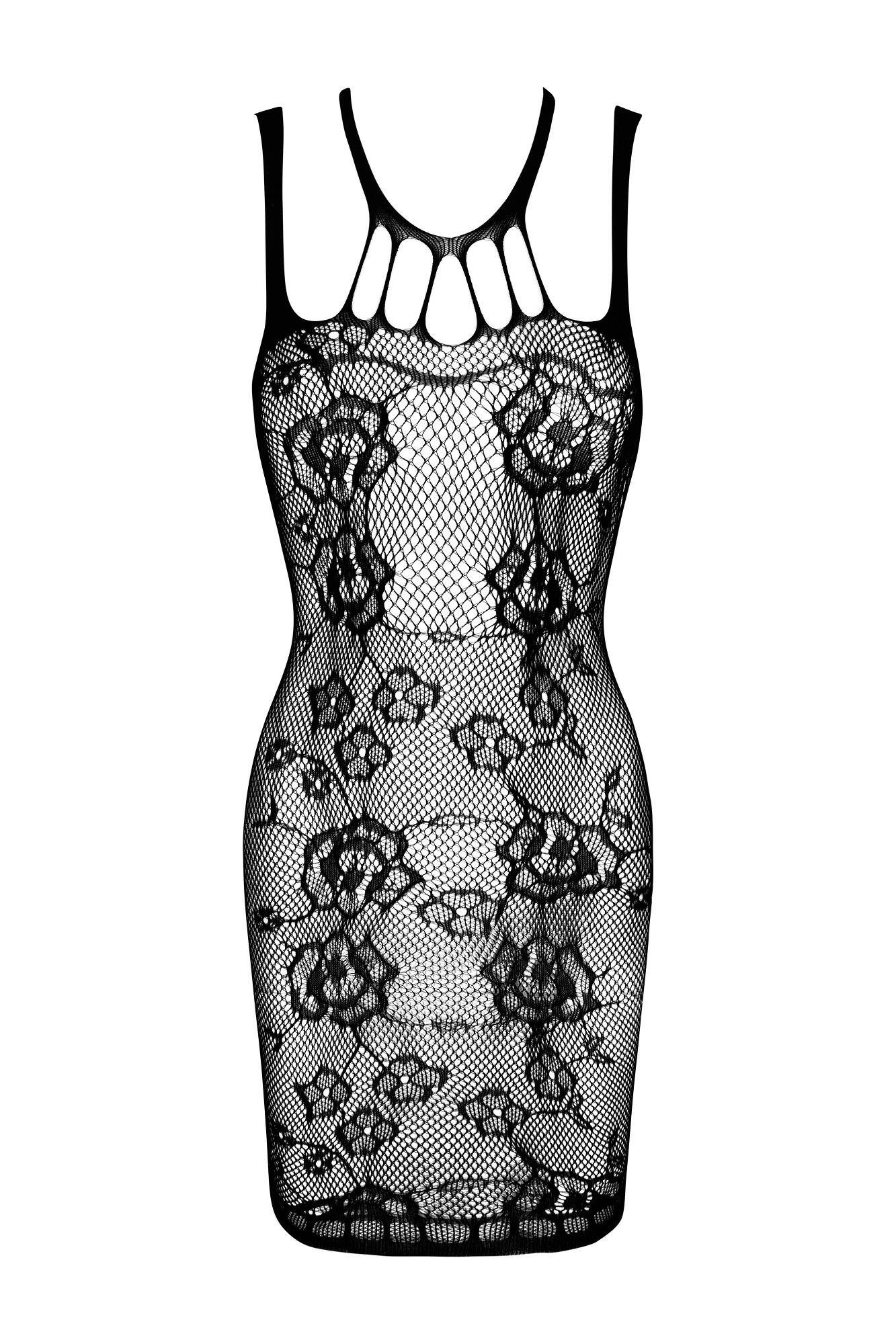 Netzkleid Netzkleid Anya schwarz Minikleid transparent