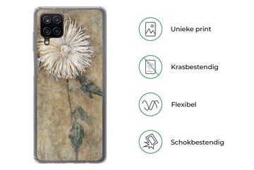 MuchoWow Handyhülle Chrysantheme - Piet Mondrian - Alte Meister, Handyhülle Samsung Galaxy A12, Smartphone-Bumper, Print, Handy