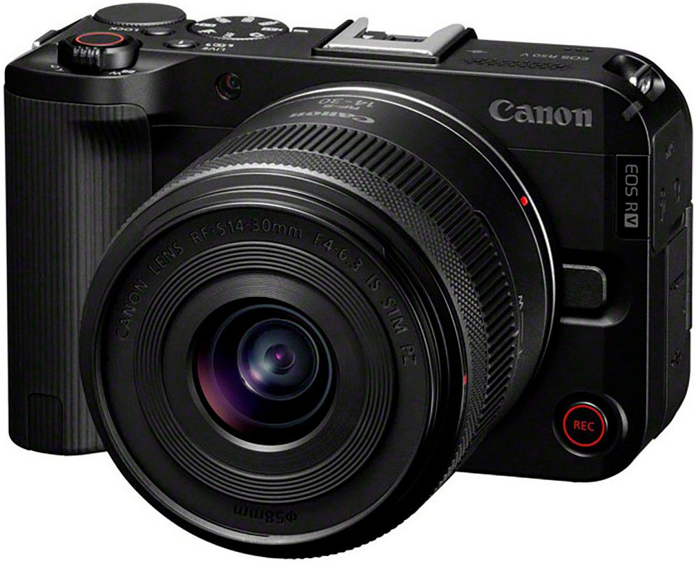 Canon EOS R50 V + RF-S 14-30mm F4-6.3 IS STM PZ Kit Systemkamera (RF-S 14-30mm F4-6.3 IS STM PZ, 25,5 MP, Bluetooth, WLAN (Wi-Fi)