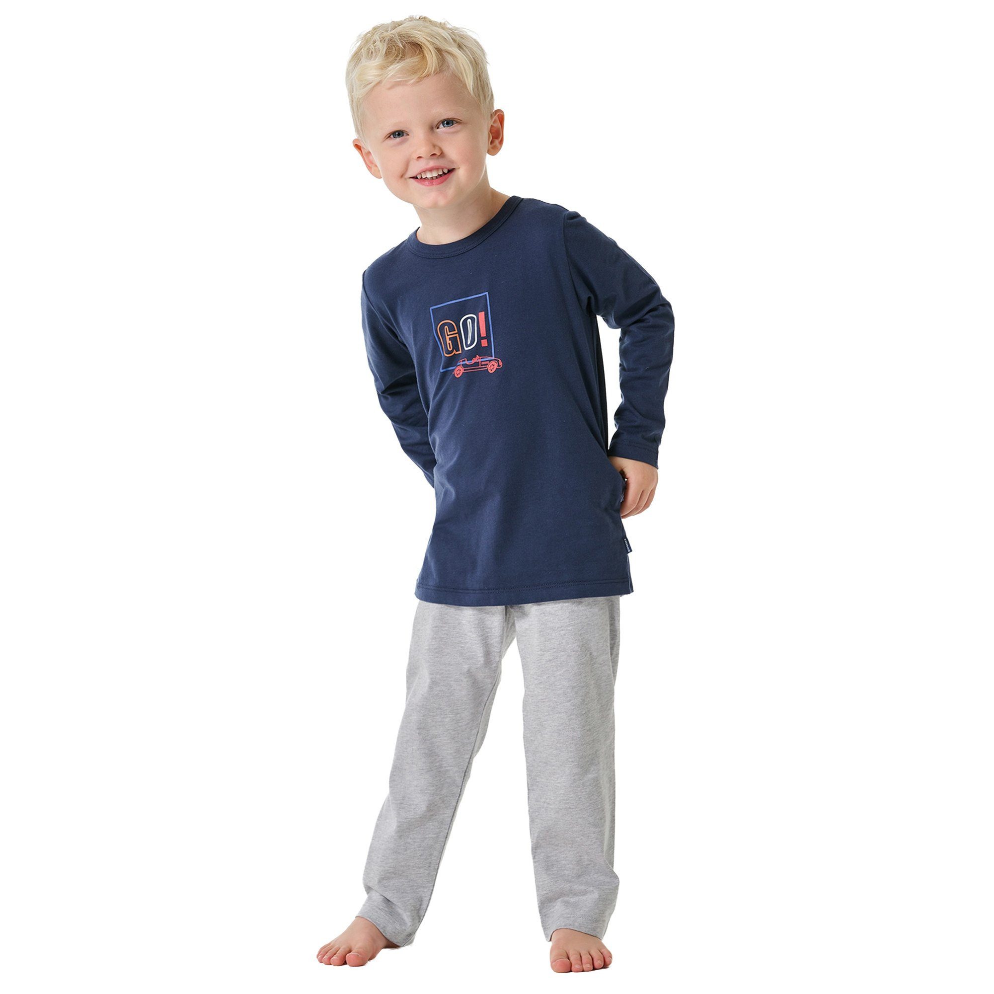 Schiesser Pyjama Jungen Pyjama Baumwolle Kids Nightwear (2 tlg)