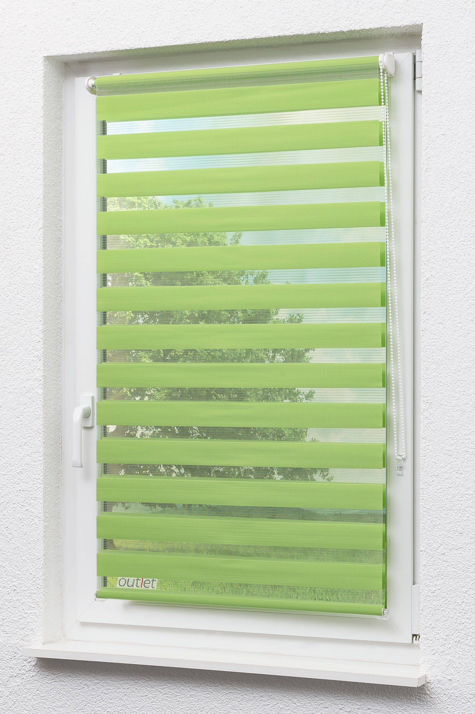 LYSEL®, blickdicht, HxB Trägerprofil Rollo Apfelgrün, 150x45cm