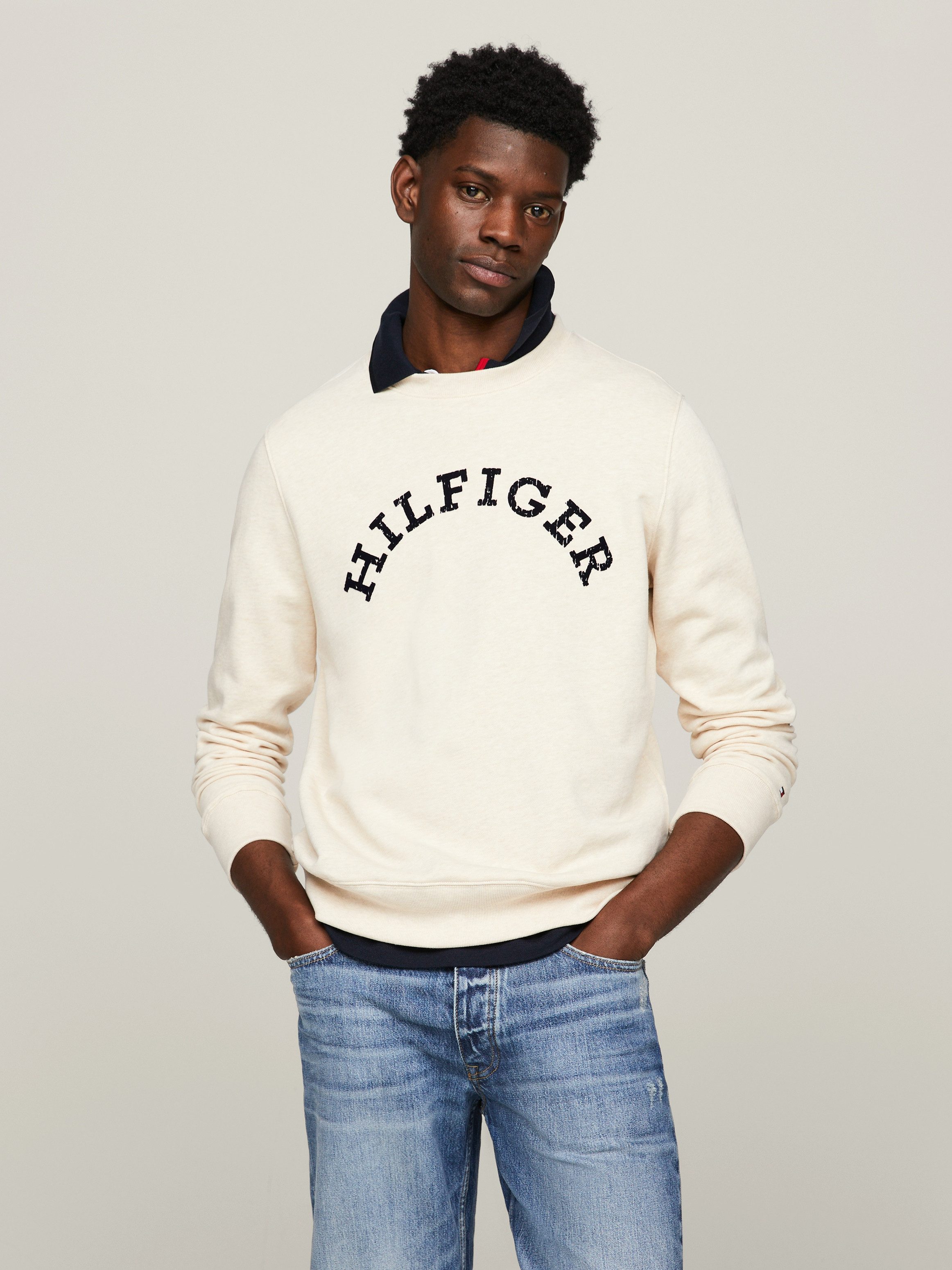 Tommy Hilfiger Sweatshirt HILFIGER ARCHED HTR günstig online kaufen