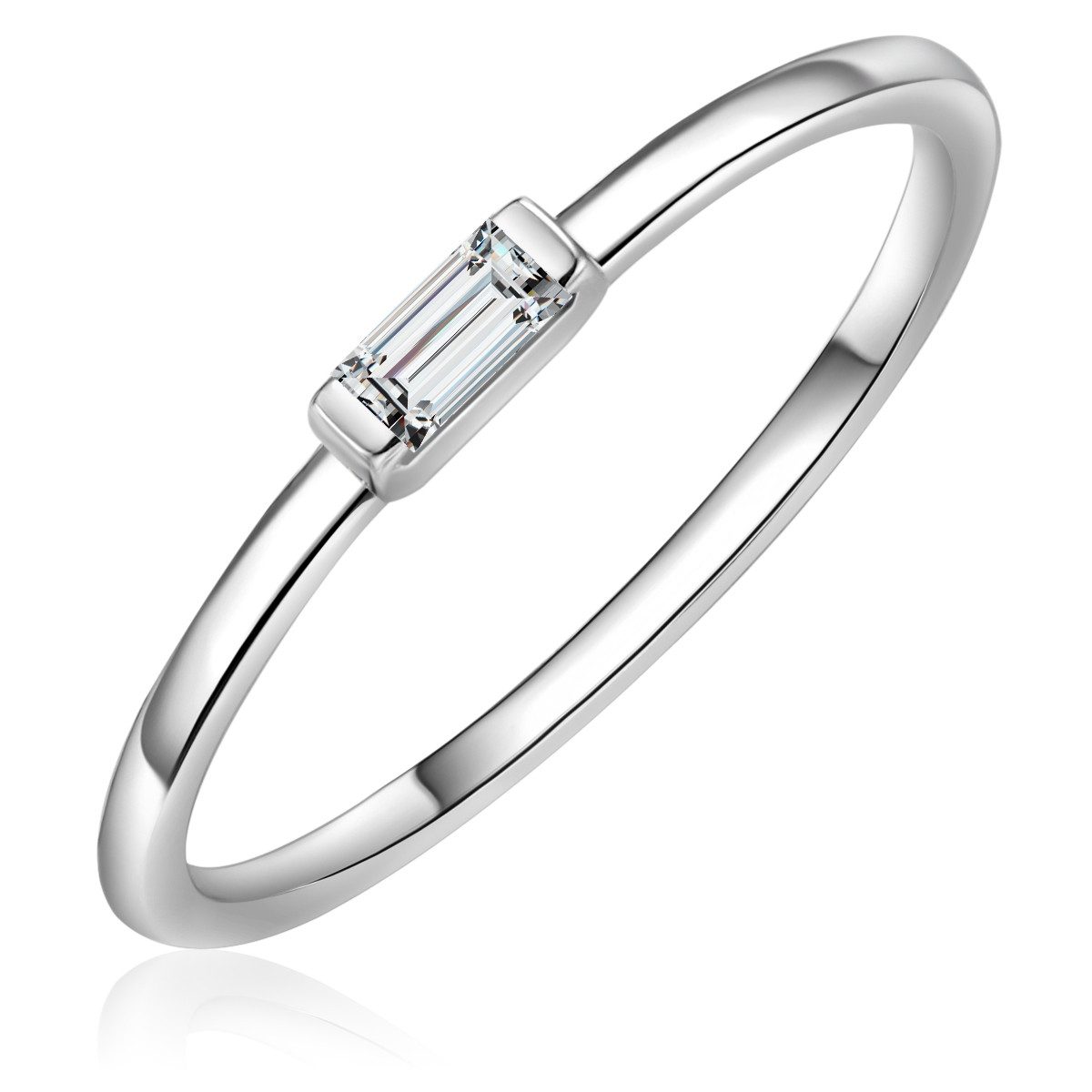 Glanzstücke München Solitärring GM9960 (1-tlg), aus Sterling Silber