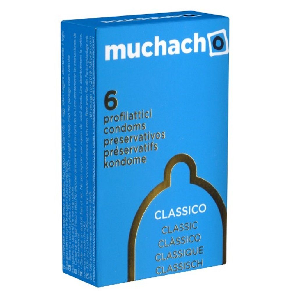 Muchacho Kondome Classico (Classic) Packung mit, 6 St., italienische Kondome für sicheres Vergnügen