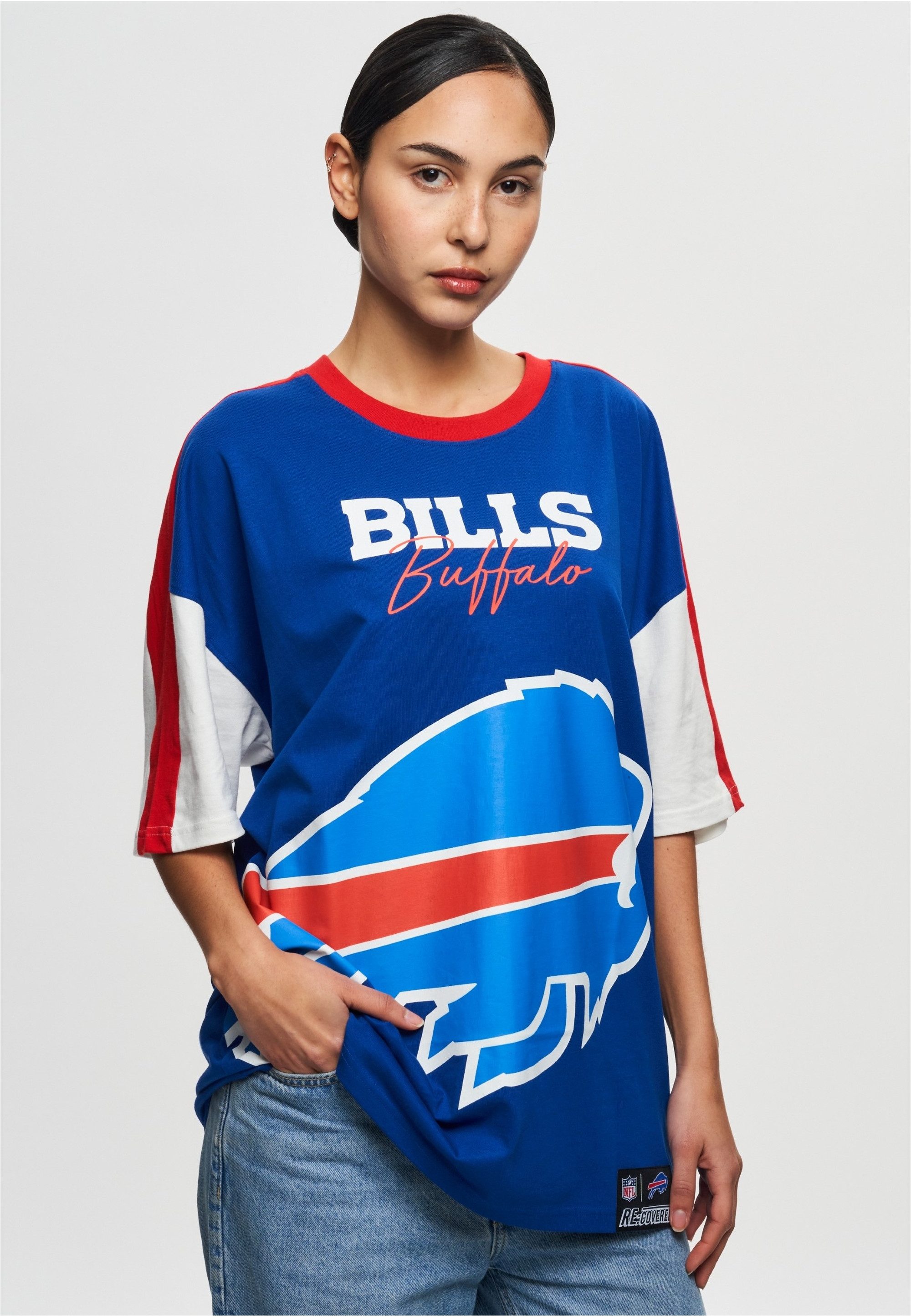 Recovered T-Shirt NFL Bills Buffalo Cut and Sew Oversized (1-tlg) für alle Buffalo Bills-Fans