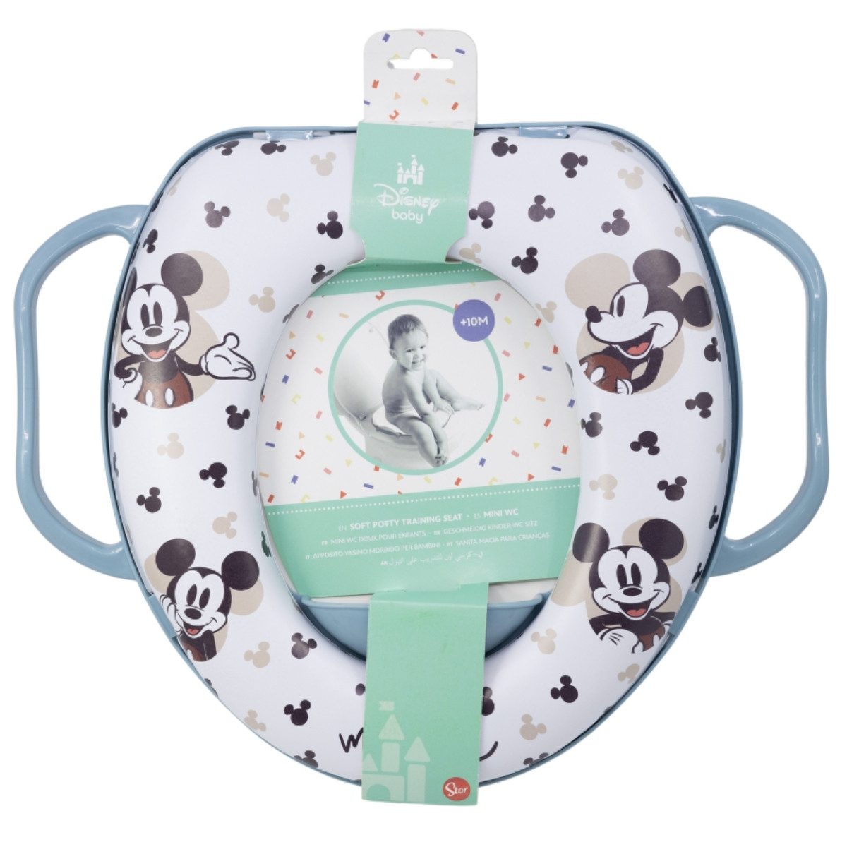 Stor Töpfchen Disney Töpfchen Mickey Mouse – Mini Kinder-WC mit Griffen, Tiolettensitz