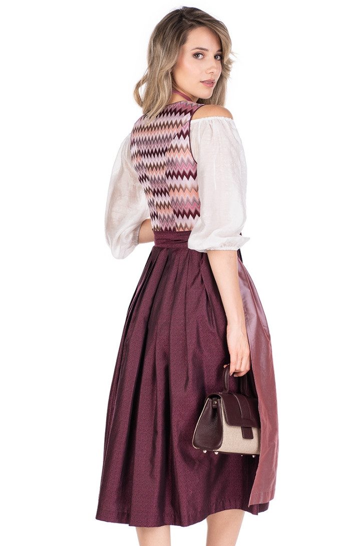 MarJo Dirndl Midi Dirndl 2tlg. - ALBACHING - granatapfel
