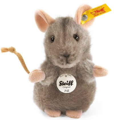 Steiff Kuscheltier Piff Maus grau, 10 cm