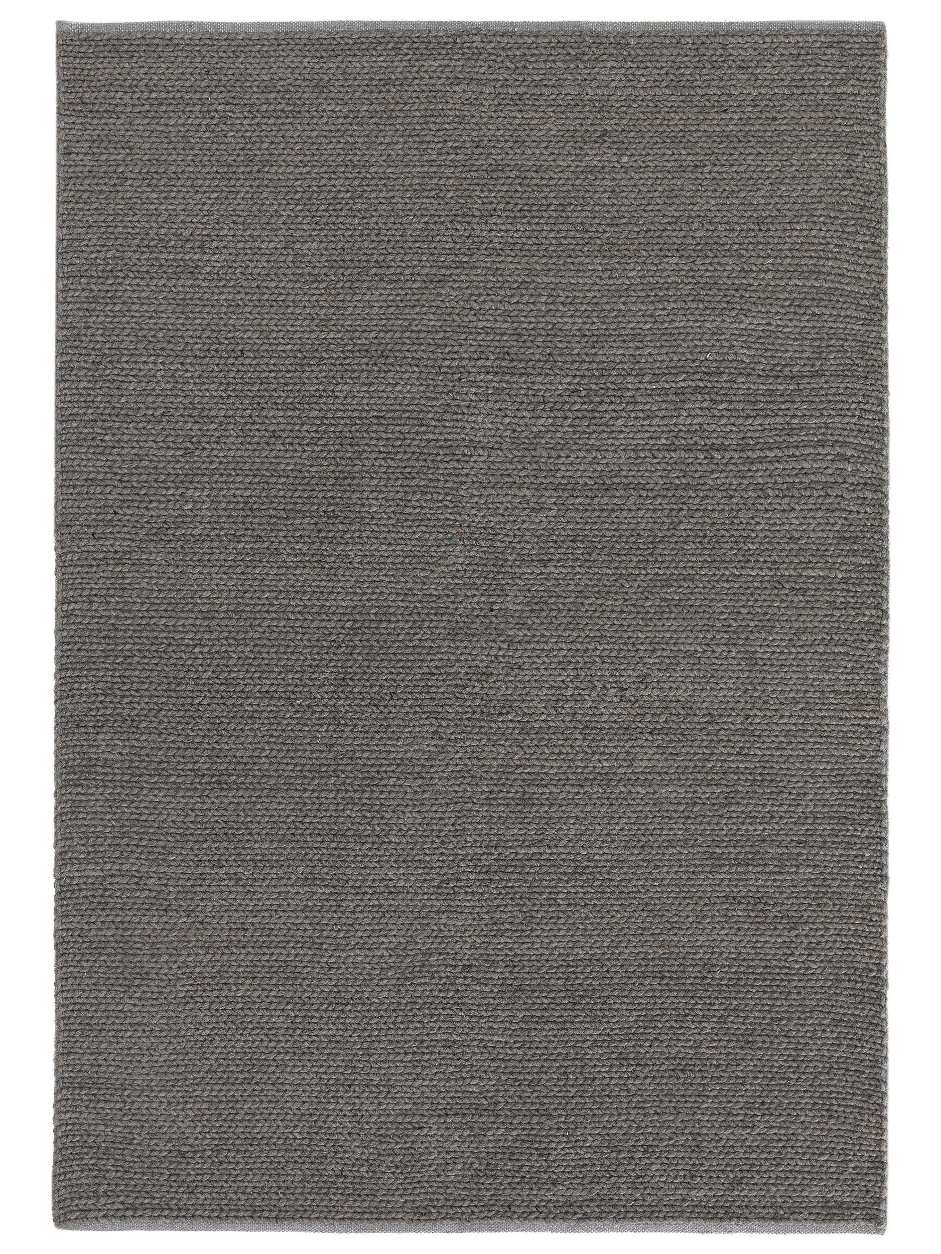benuta Wollteppich Uno, rechteckig, Höhe: 5 mm, 100% Wolle, Teppich Wohnzimmer, Schlafzimmer, Esszimmer, Flur, Hygge