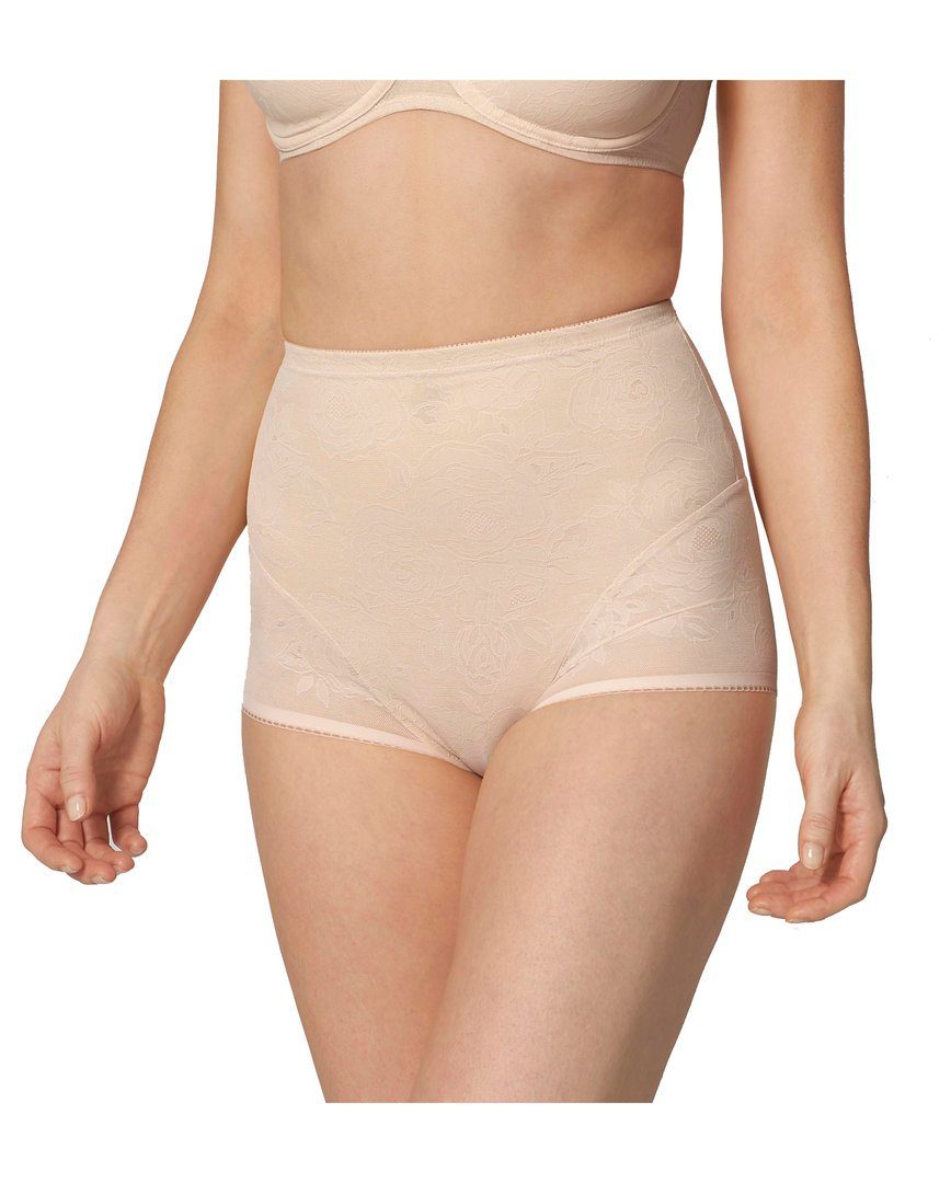 Triumph Miederhose Wild Rose Sensation High Waist Panty Mittlerer Shaping-Effekt Beige