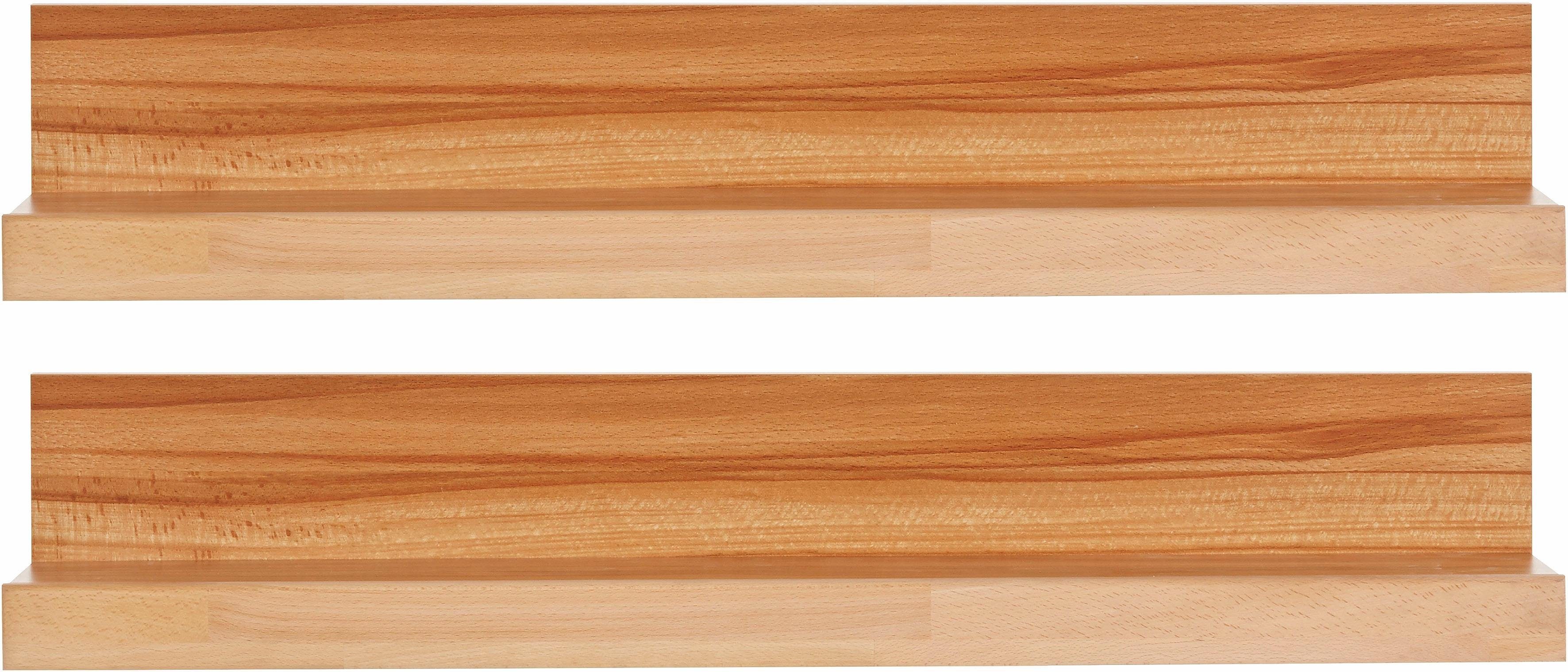 Home affaire Wandregal Ribe,2er Set,teilmassiv mit massiver Ablagefläche, B günstig online kaufen