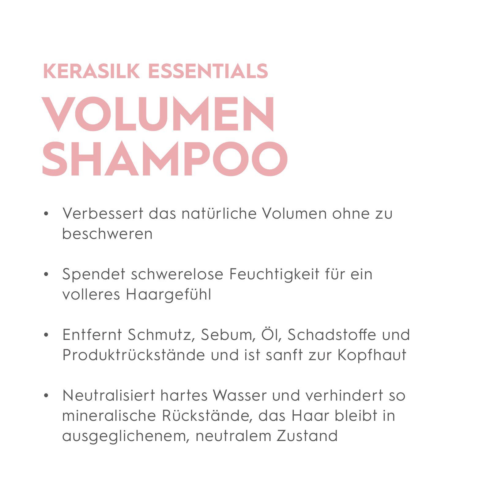 Haarshampoo Kerasilk vegan Volumen 1-tlg., Shampoo,