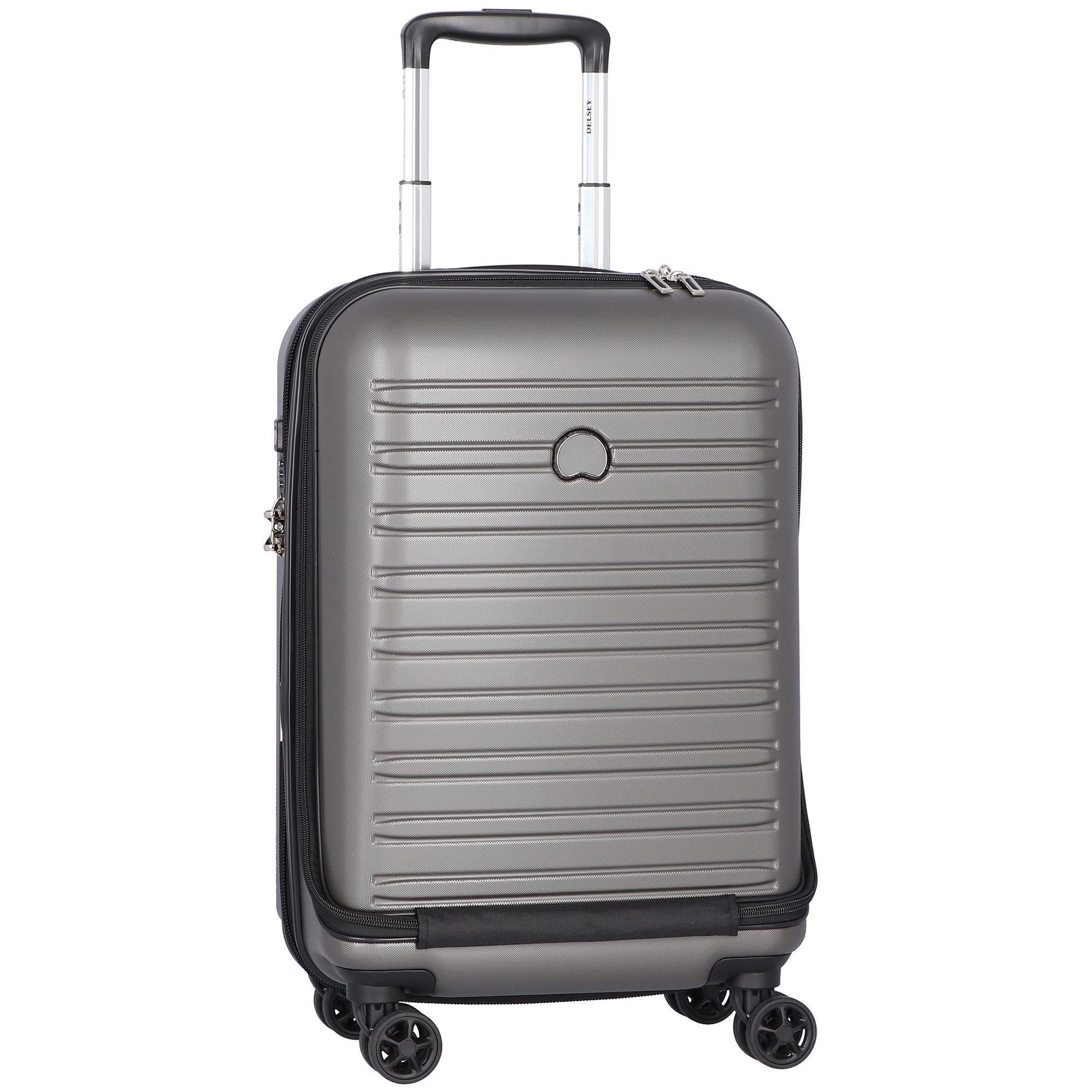 Delsey Handgepäck-Trolley 4 Rollen, grau 2.0, Polycarbonat Segur