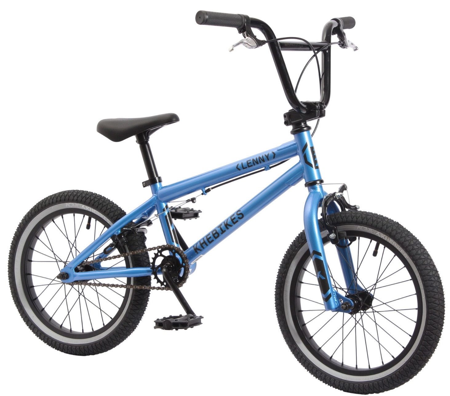 KHEbikes BMX-Rad KHE LENNY 16 Zoll BMX – leichtes Kinder-Freestyle Bike 9,4 kg Blau, 1 Gang, 16 Zoll, 8kg