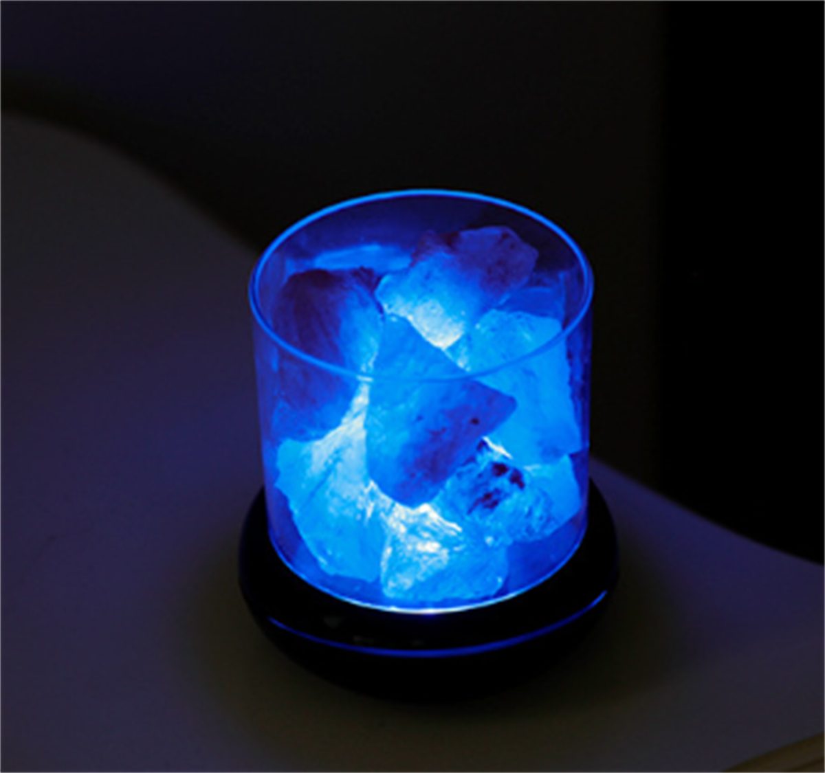Sterne Schwarz LED-Negativionen-Aromatherapie-Nachttischlampe, Nachtlicht Die Duftlampe