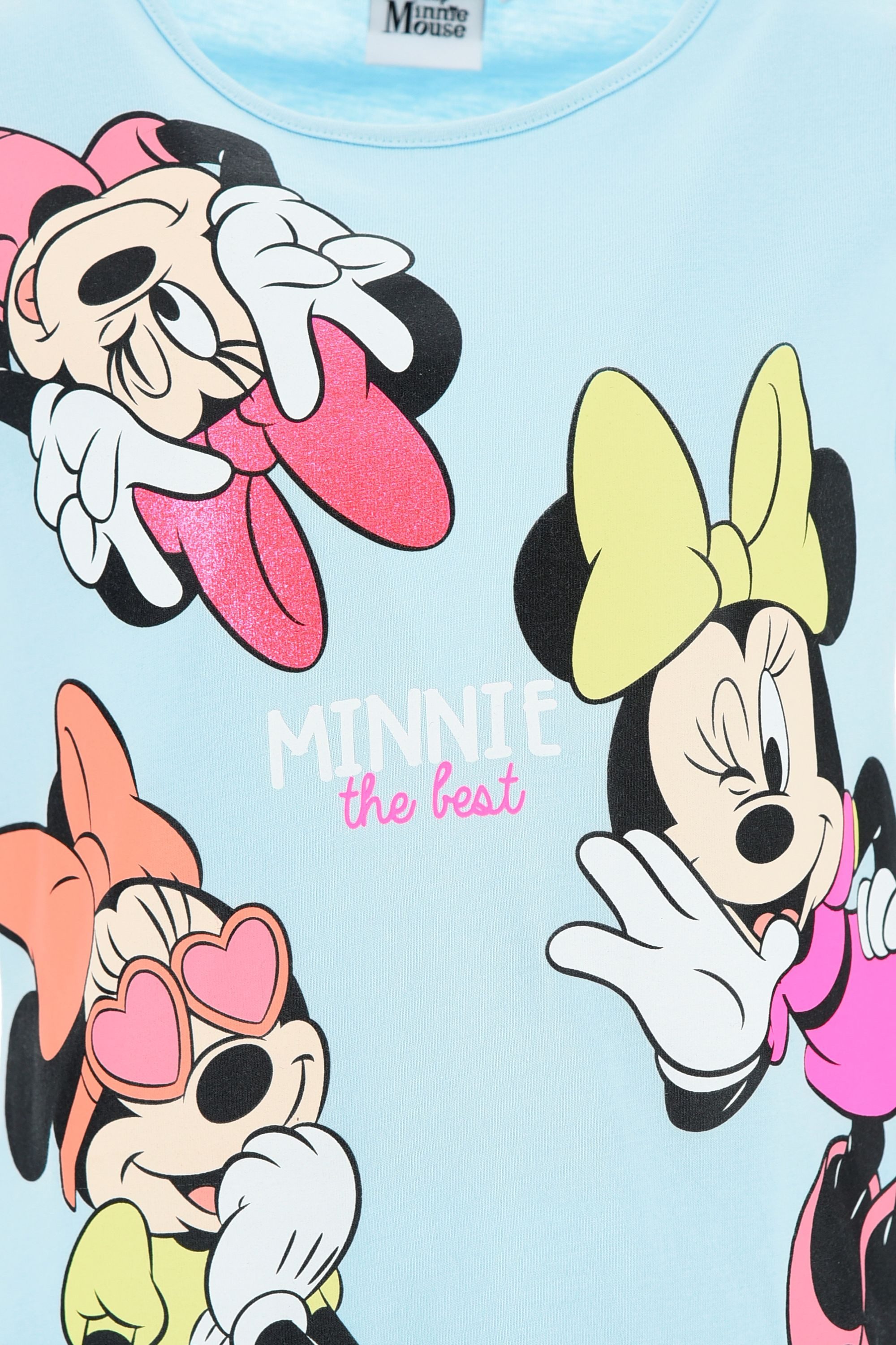 Disney Minnie Mouse Sweatkleid Disney Minnie Mouse Kleid für Mädchen, Kurzarmkleid
