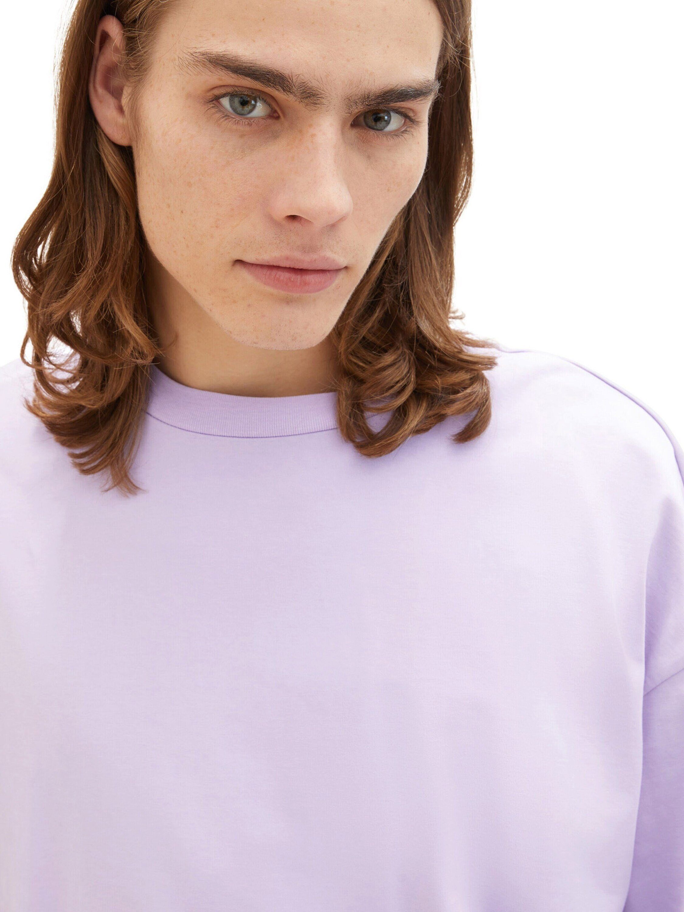 vibe T-Shirt TOM (1-tlg) lilac Denim TAILOR
