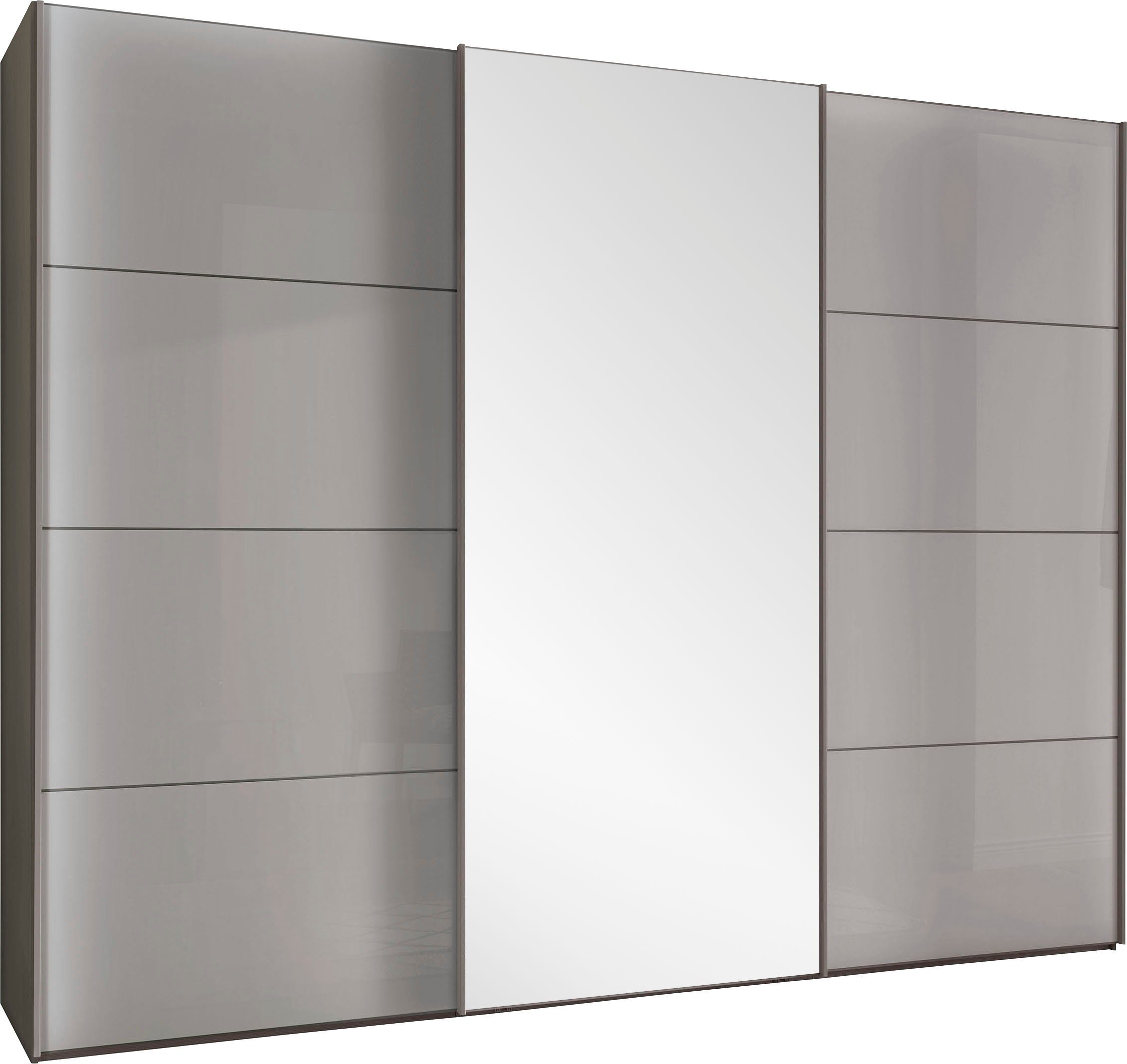 WIEMANN Schwebetürenschrank Kos mit Spiegeltür und Schattenfuge