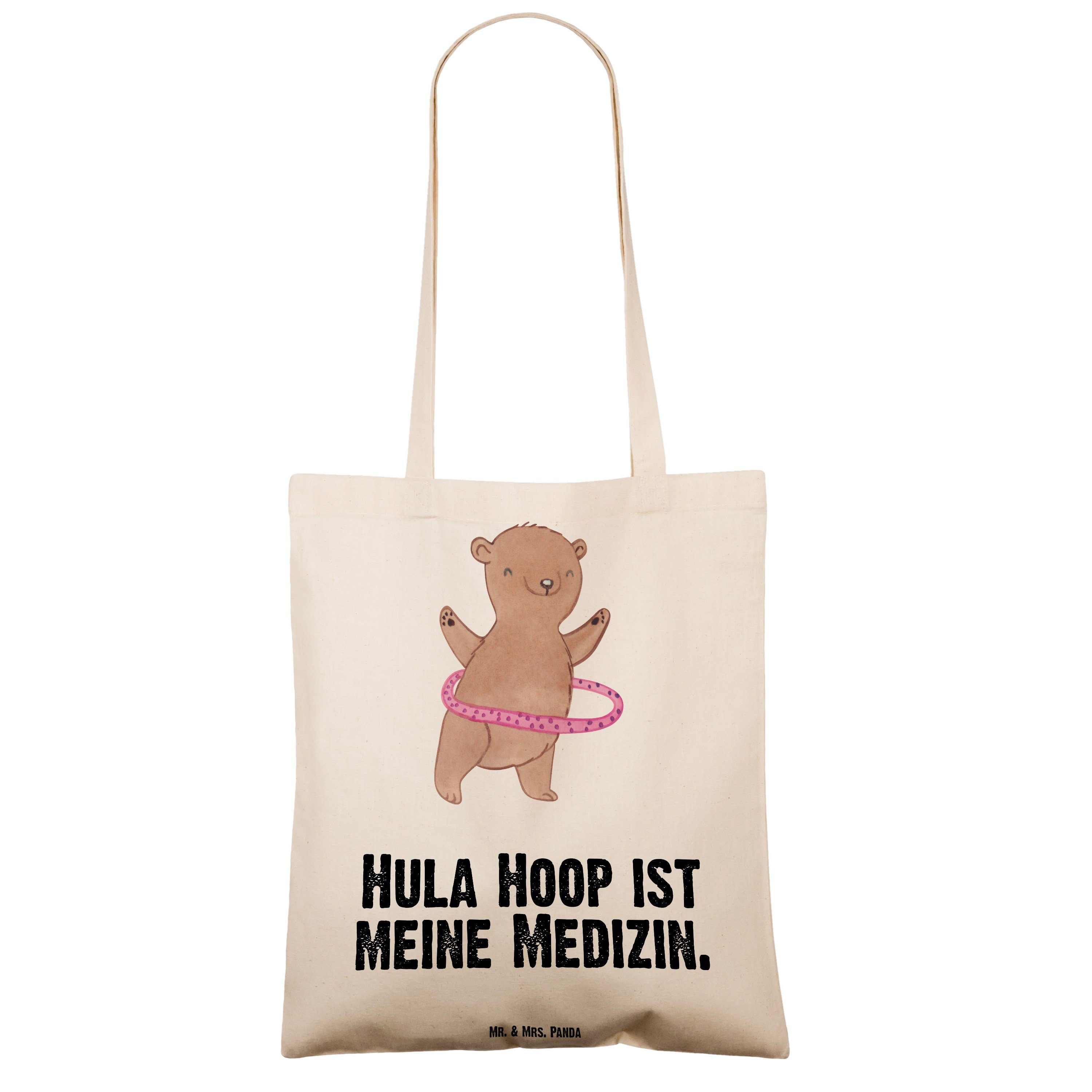 Hula Mrs. Sport Einkaufstasche, Medizin Bär Mr. Tragetasche - Hoop & (1-tlg) Panda Transparent Geschenk, -