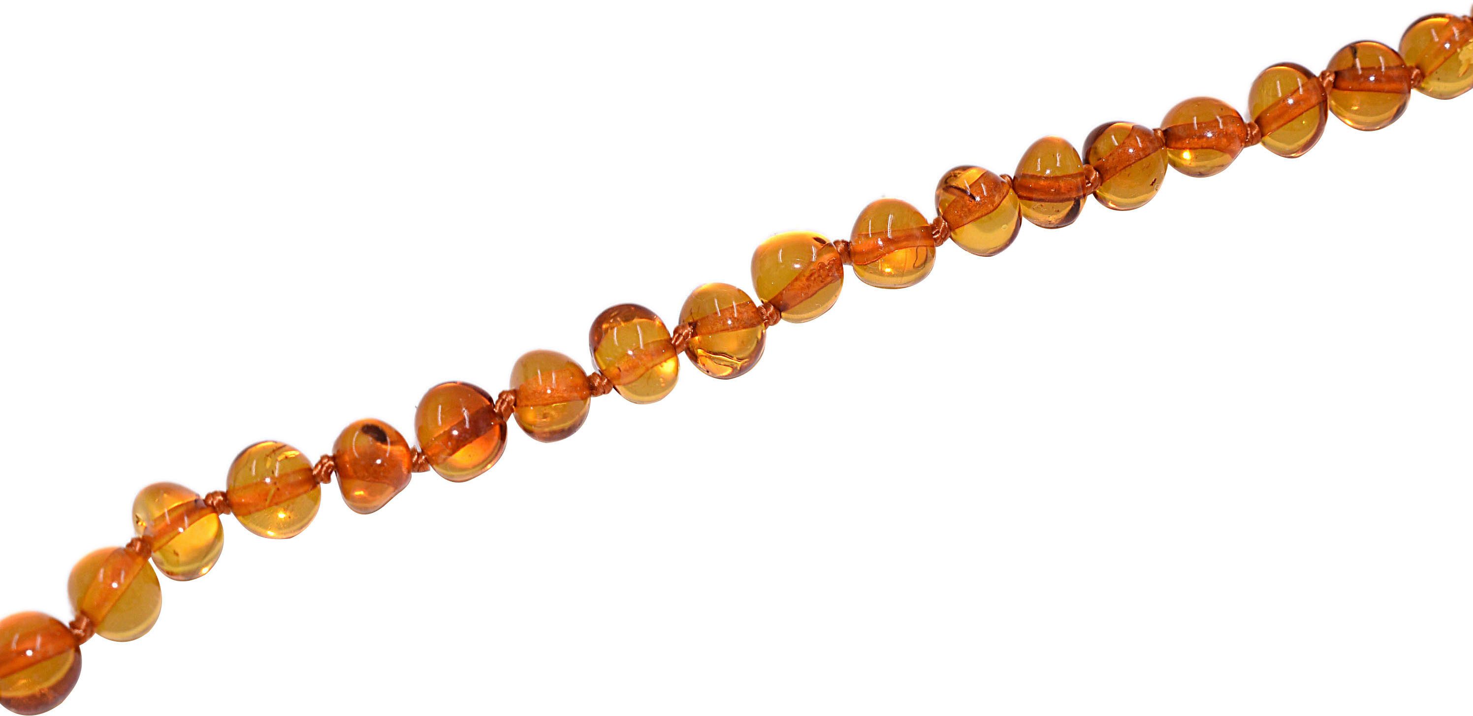 Firetti Collier Schmuck Geschenk Messing Halsschmuck Halskette Edelstein, Made in Germany - mit Bernstein