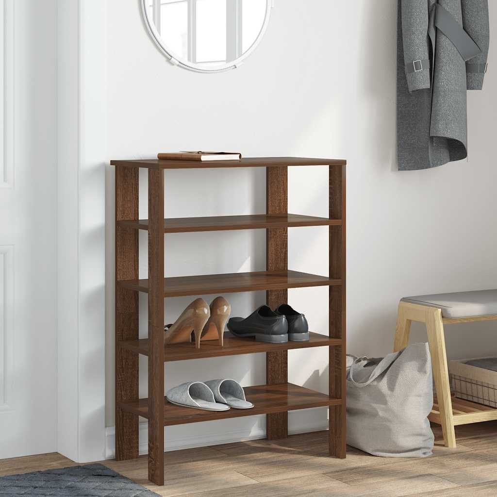 vidaXL Schuhregal Schuhregal Braun Eichen-Optik 61x32x87,5 günstig online kaufen