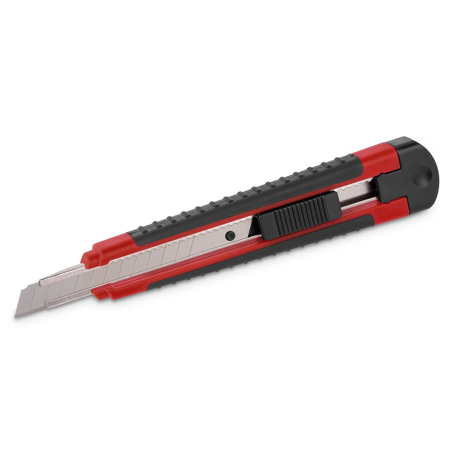 Kreator Cuttermesser gummiert mit 9 mm Klinge aus SK5-Stahl, Klinge: 0,90 cm, (1-tlg), mit Autolock Funktion