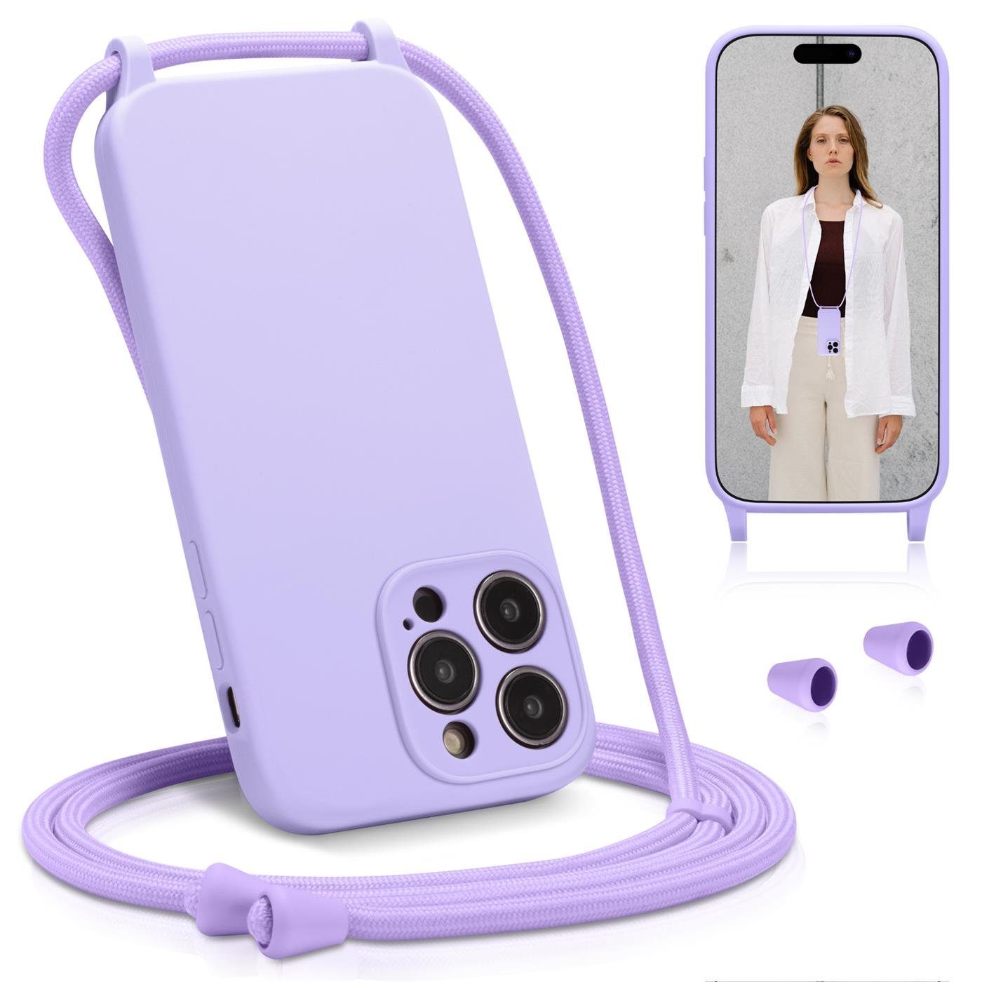 CoolGadget Handykette Premium Handyhülle mit verstellbarer Handykette für iPhone 12 Pro Max 6,7 Zoll, Hülle zum Umhängen Kette, Ideal für Festival- und Outdoor-Enthusiasten