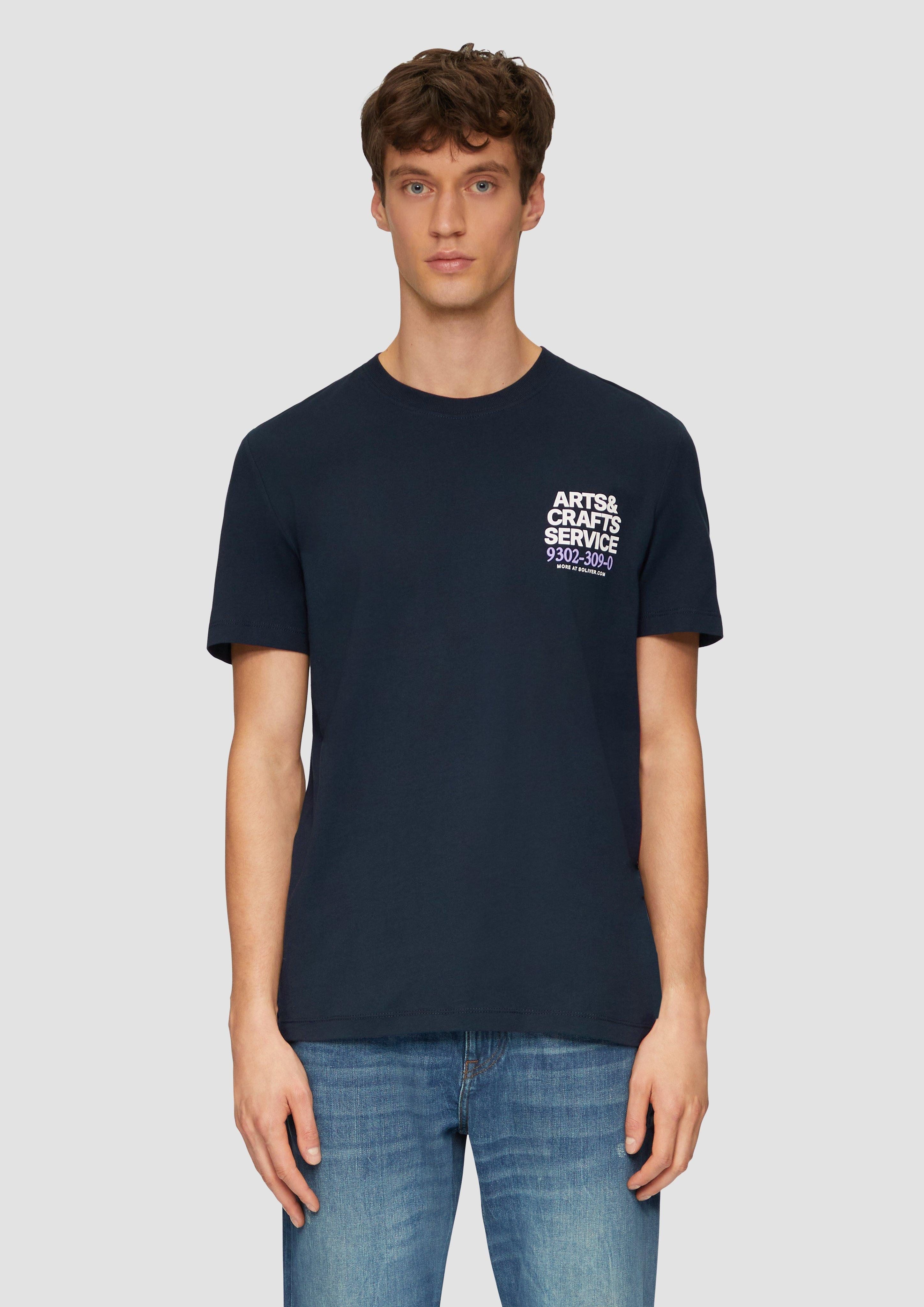 s.Oliver Kurzarmshirt T-Shirt mit Crew Neck günstig online kaufen