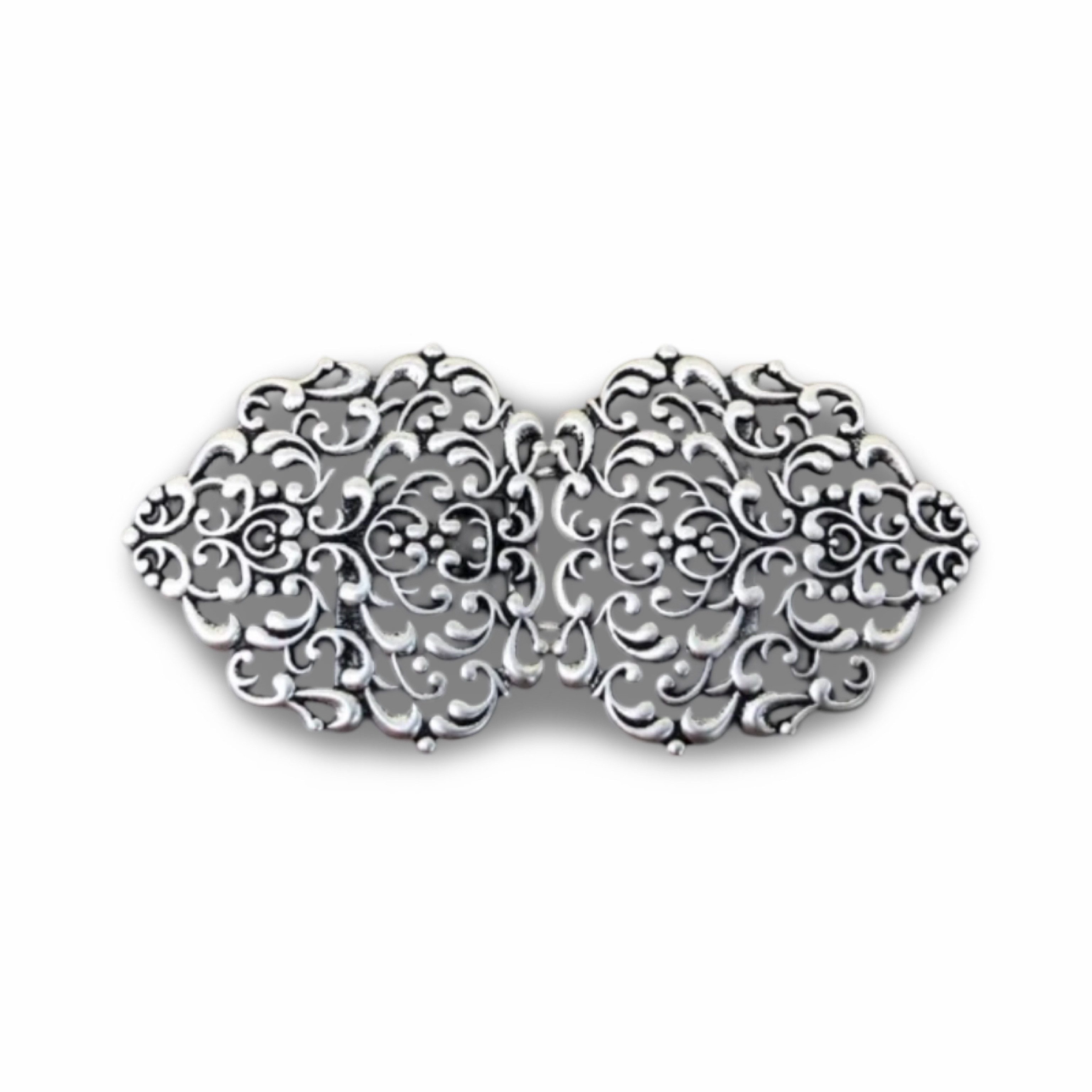Hartmann-Knöpfe Gürtelschnalle fabelhafte Dirndl Schliesse silber matt mittelgross