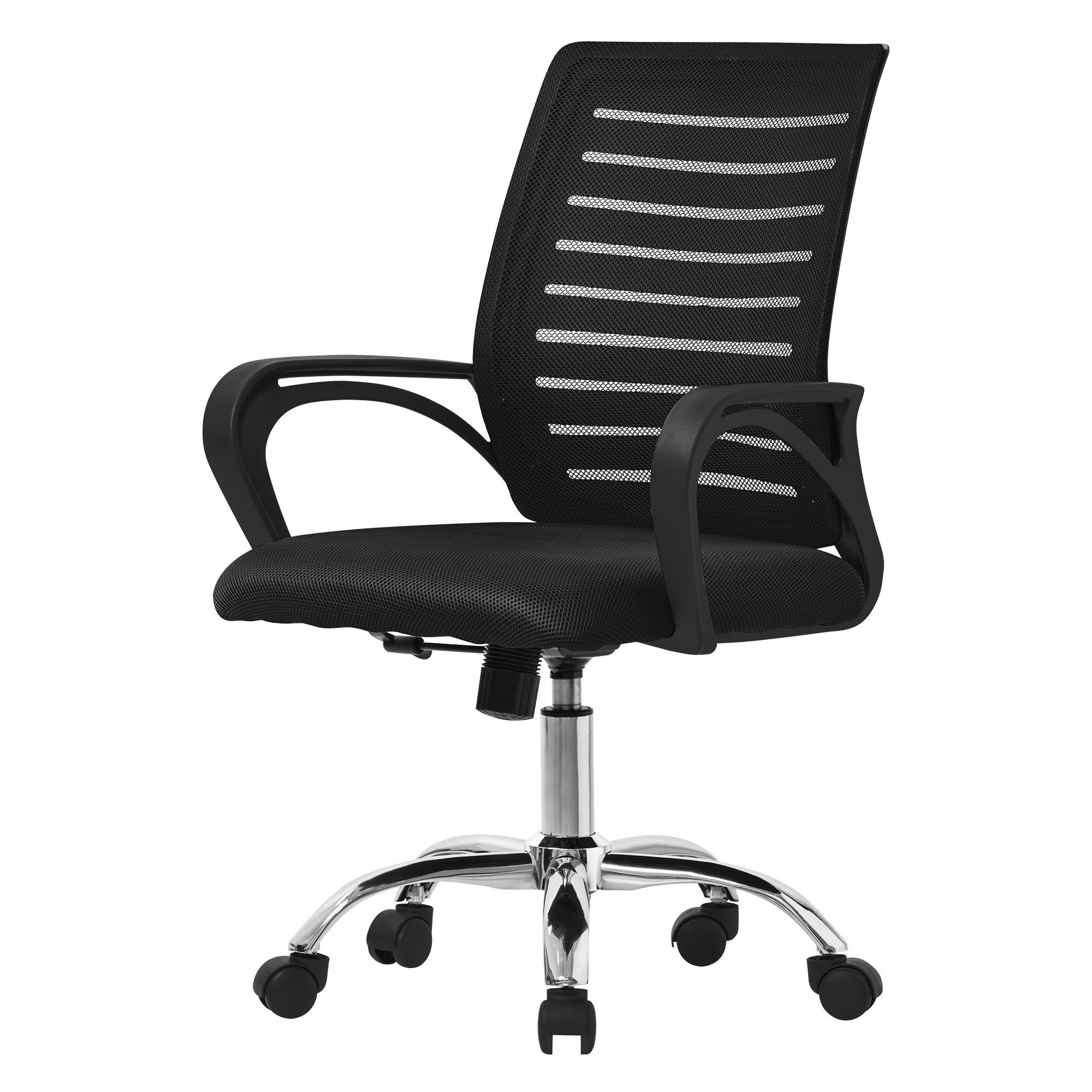 ML-DESIGN Bürostuhl Schreibtischstuhl ergonomisch mit Armlehnen Wippfunktion 360° drehbar, Computerstuhl Schwarz mit Rollen Schreibtischstuhl Gaming-Stuhl von ML-DESIGN