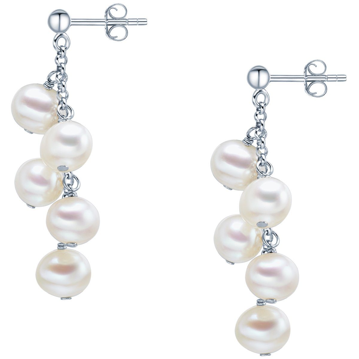 Pearls Paar Ohrstecker Valero Süßwasser-Zuchtperlen aus silber,