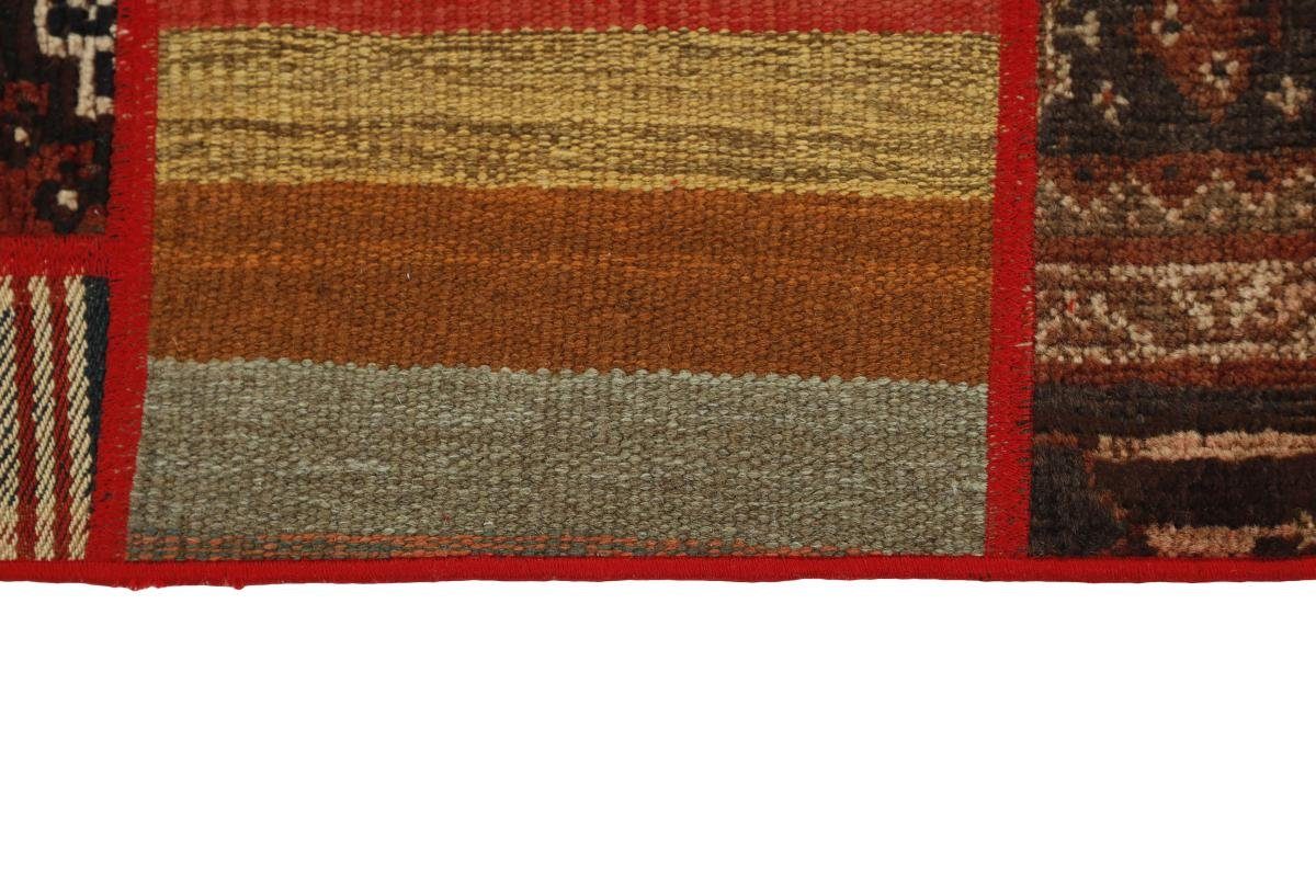 Orientteppich Kelim Patchwork Orientteppich Perserteppich, mm Handgewebter Nain Höhe: Trading, rechteckig, 141x199 / 4