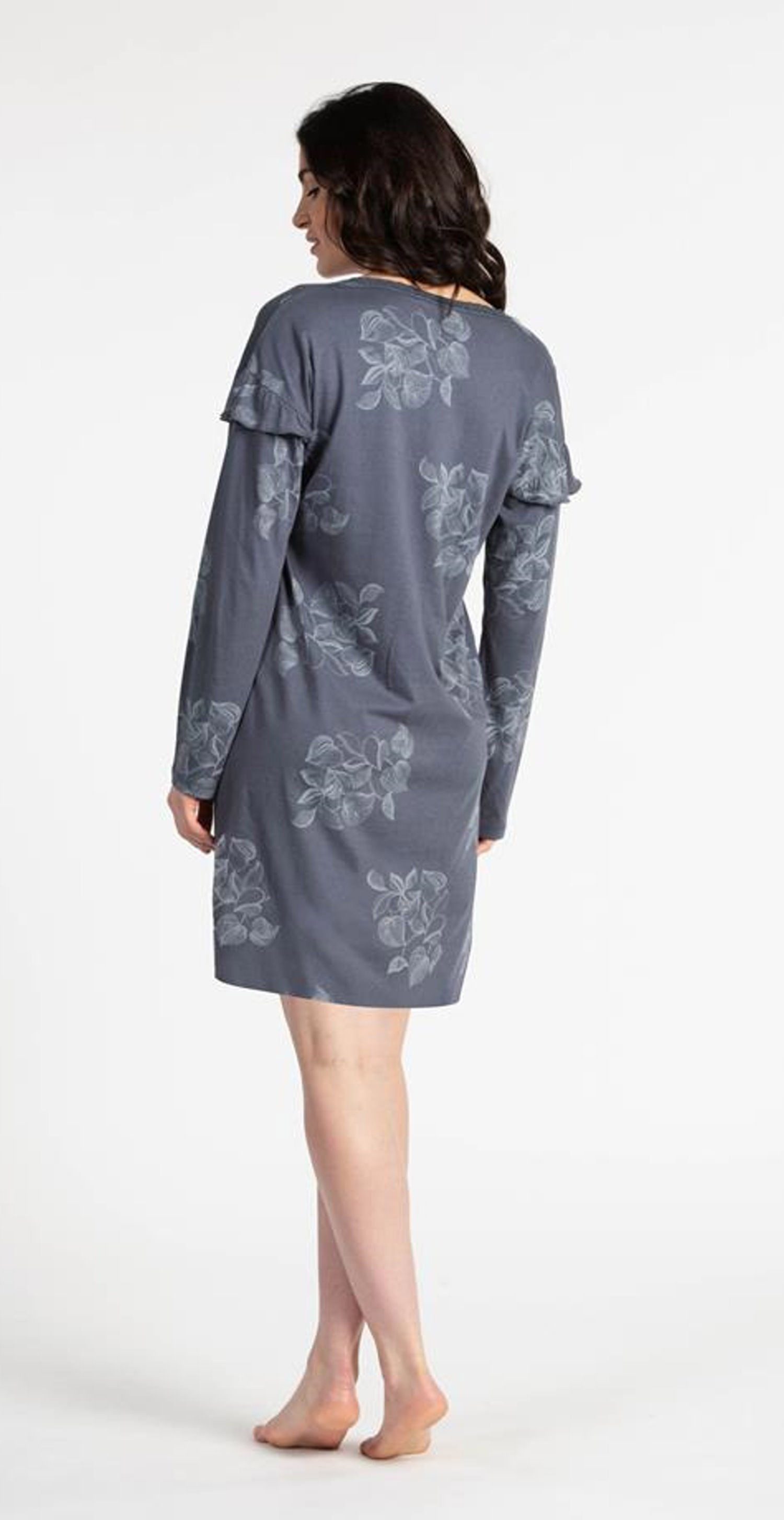 Eskimo Nachthemd Damen Schlafshirt mit langem Arm (1-tlg) Modisches Design
