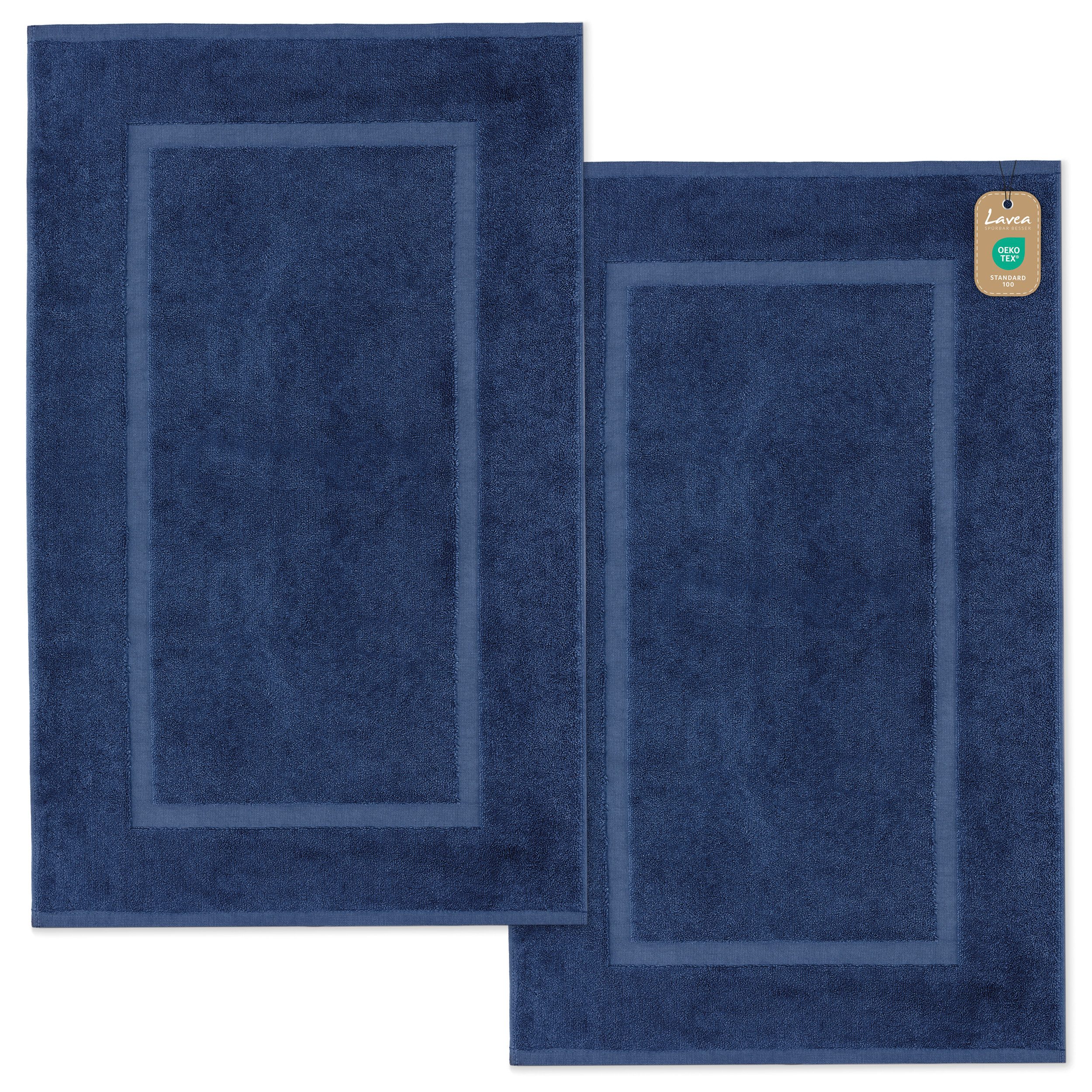 Lavea Badematte Elena-Frottierserie 50x80 cm, 100% Baumwolle, 500 g/m² Frot günstig online kaufen