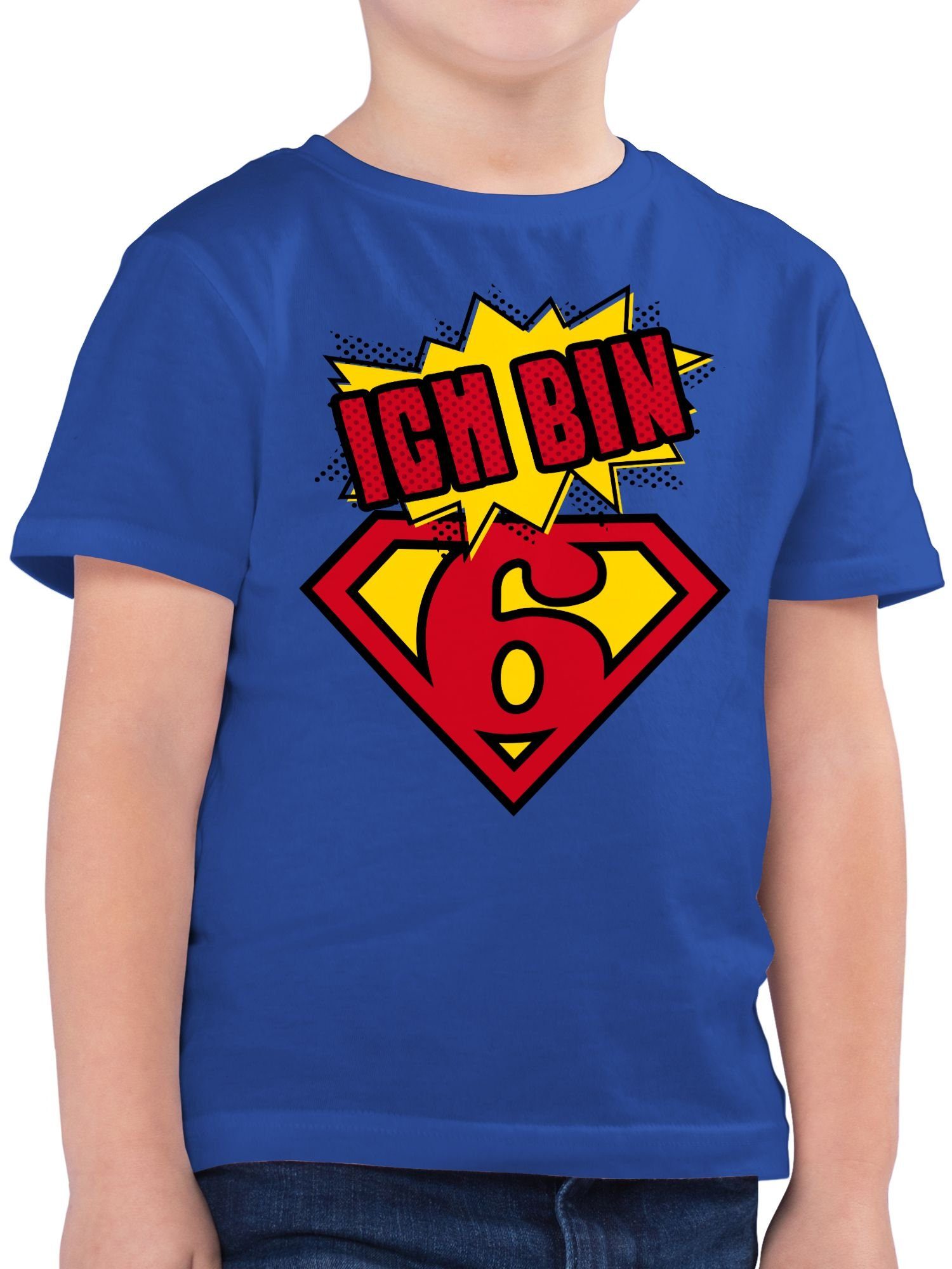 T-Shirt Ich bin sechs Superheld