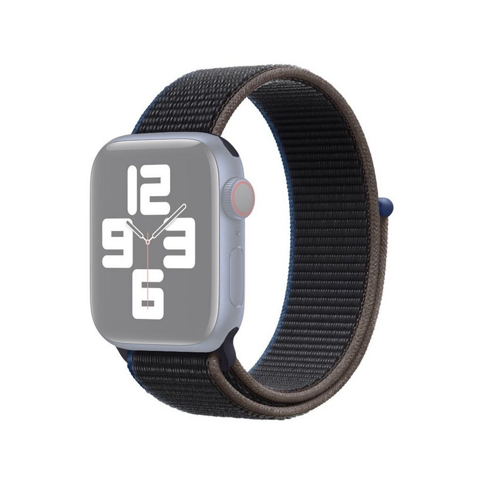 König Design Smartwatch-Armband Apple Watch Series 1/2/3/4/5/6/SE 44-42mm,  Apple Watch Series 1 / 2 / 3 / 4 / 5 / 6 / SE 44-42mm Ersatz Sportarmband  Schwarz