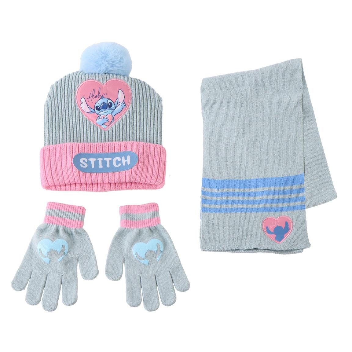Cerda Mütze & Schal Kinder Winterset mit Mütze, Schal oder Handschuhe